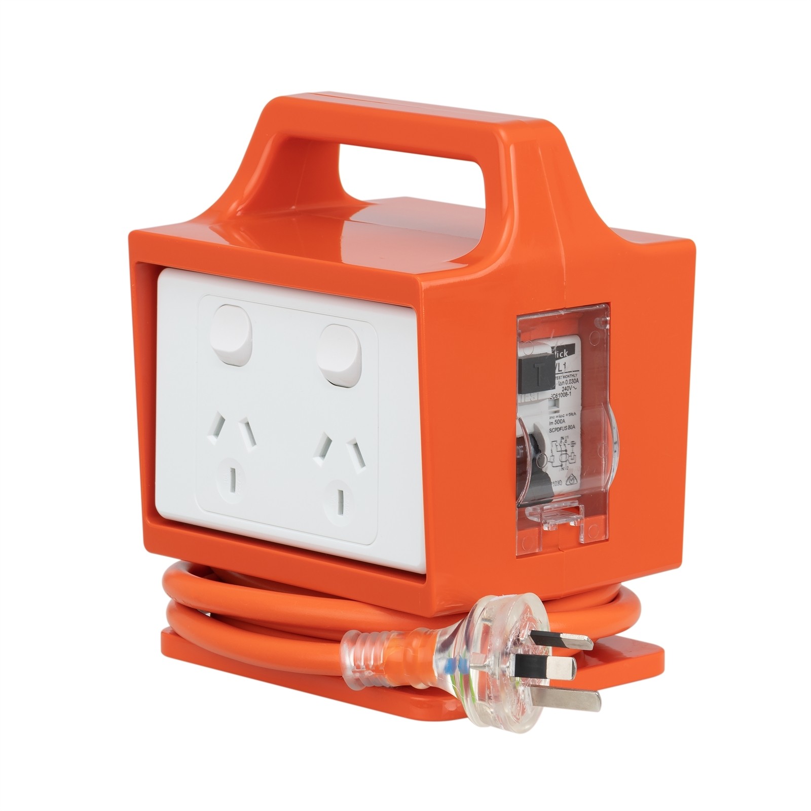 Click 4 Outlet Power Block with RCD Safety Switch Auto Part