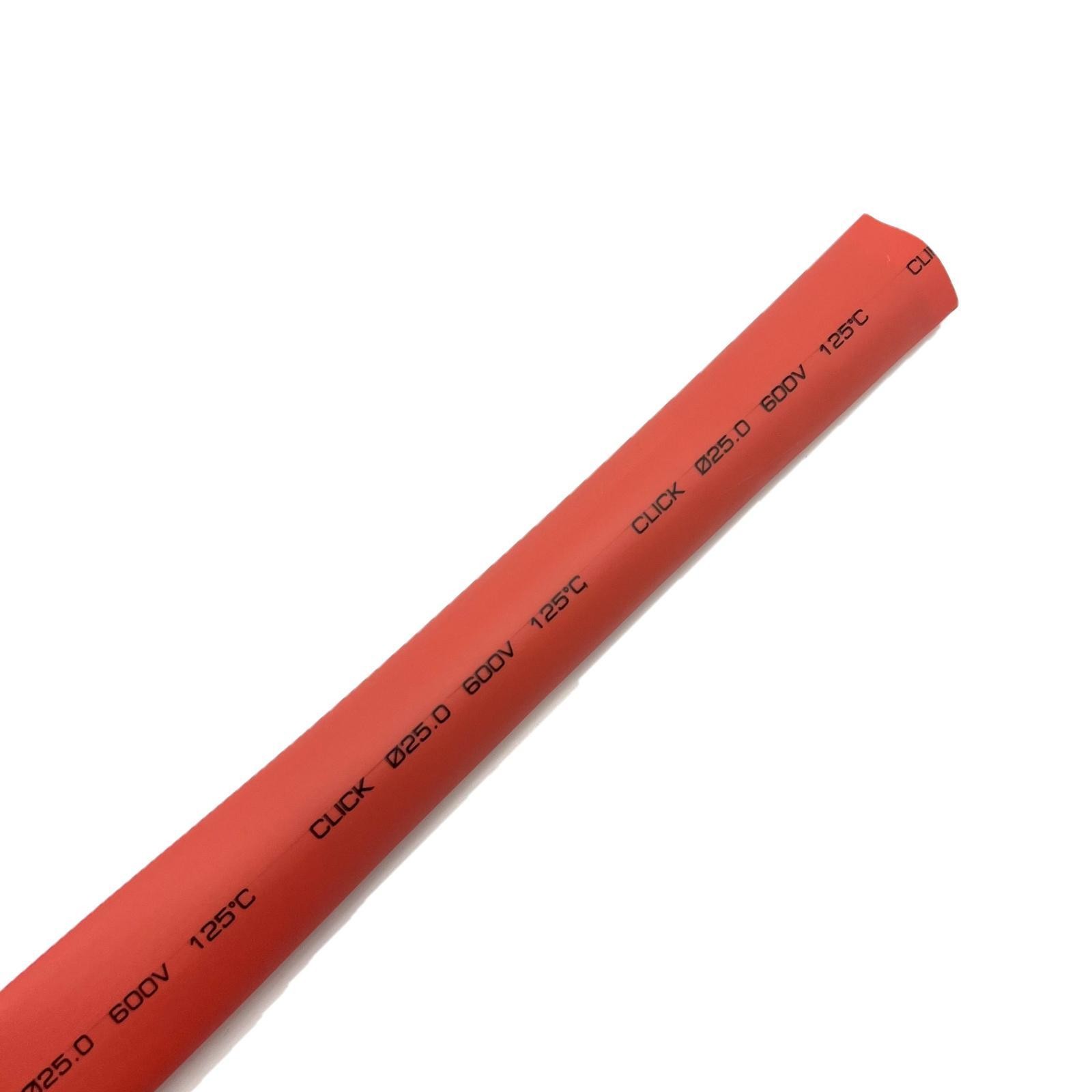 Click 25mm x 1.2m Red Heat Shrink Thin Wall Tubing Electronics