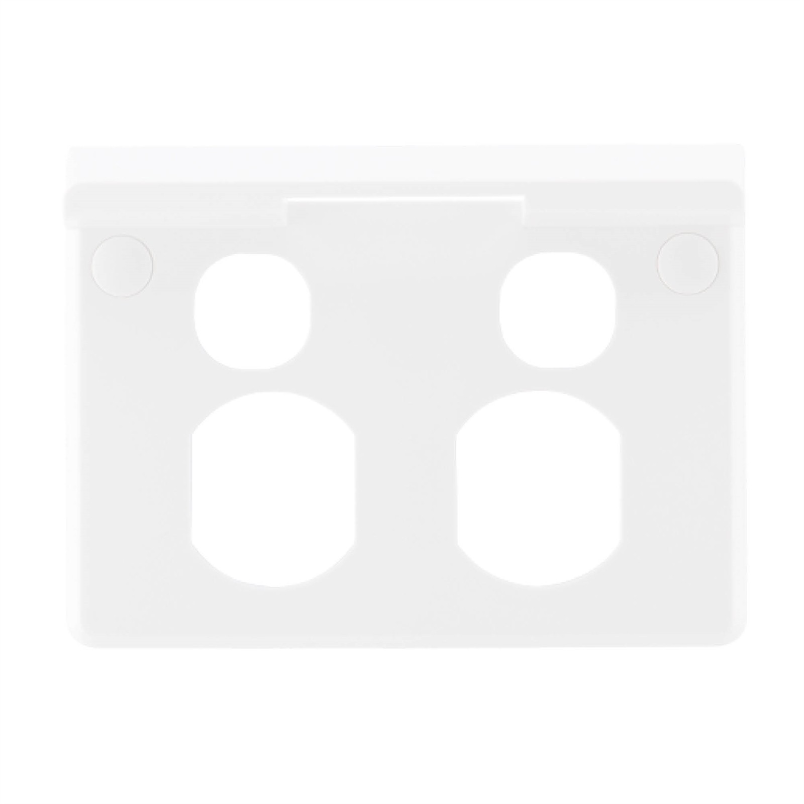 Deta X6 Clip On Cover With Shelf For Double Power Point 2 pcs