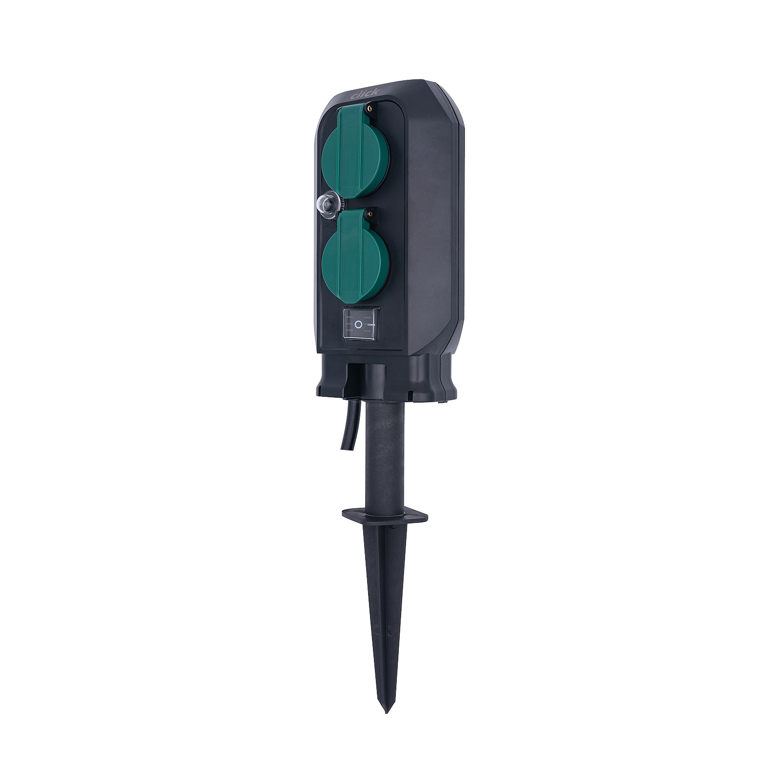 Click 4 Outlet Power Garden Stake Socket Workshop Tool