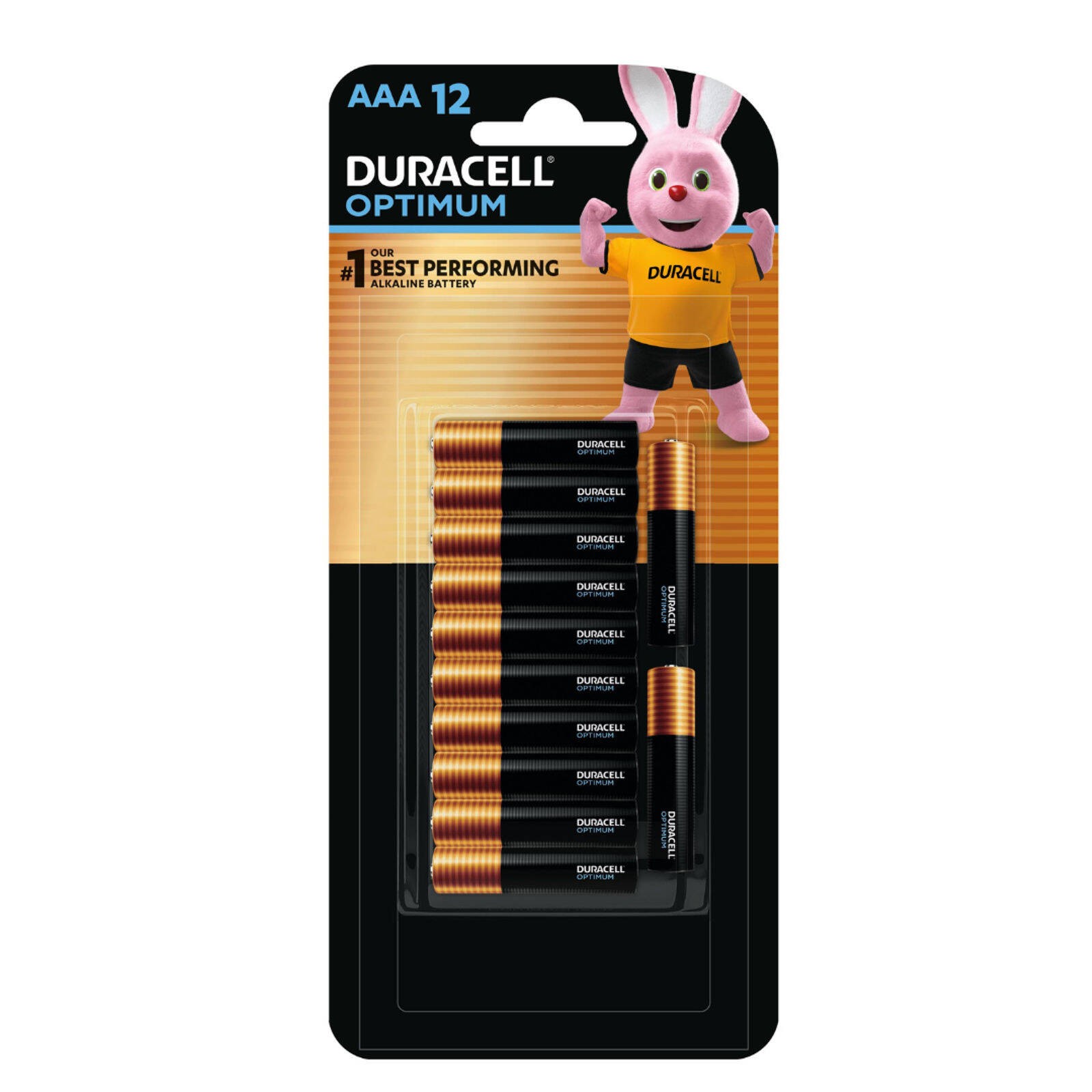 Duracell Optimum AAA Batteries - 12 pieces