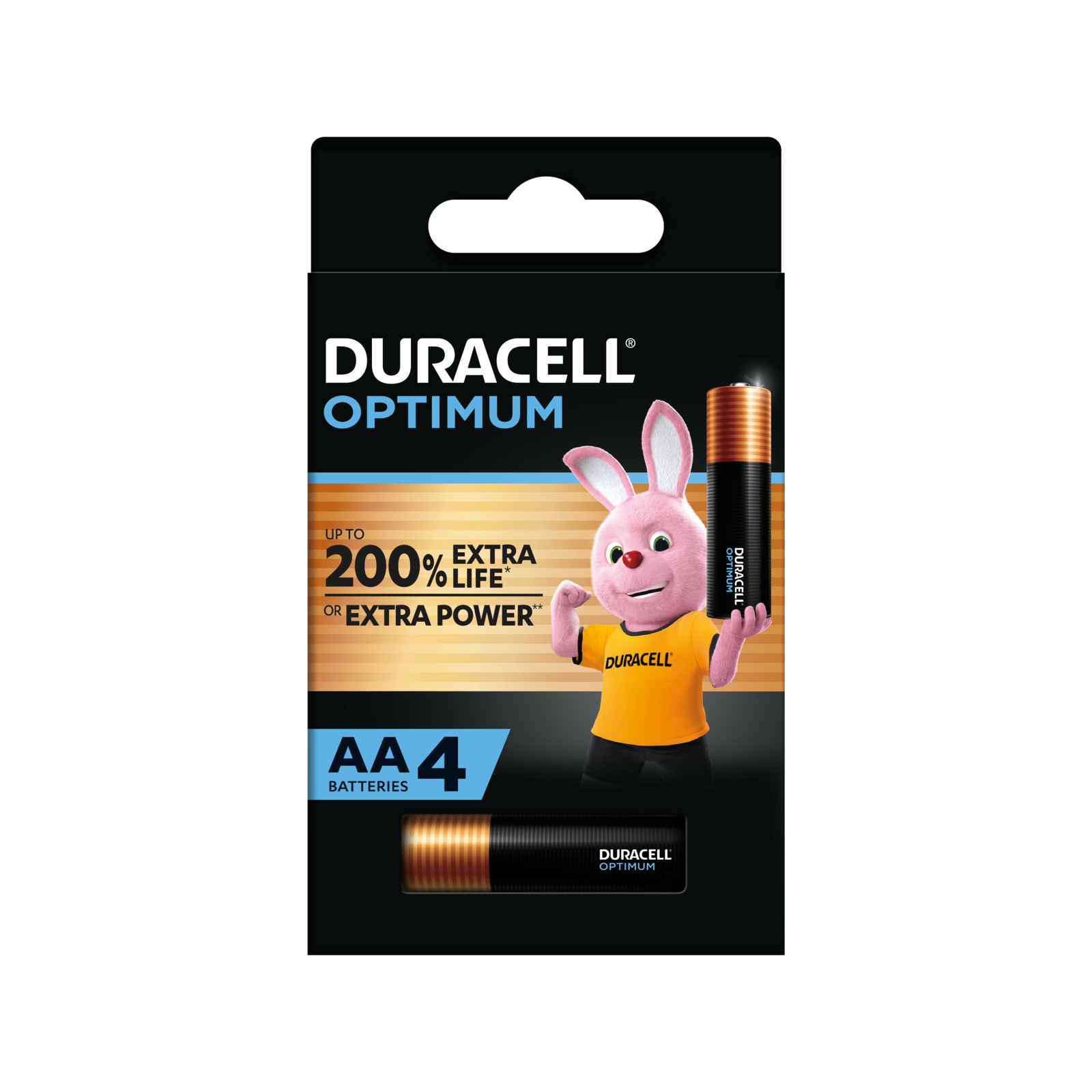 Duracell AA Optimum 4 Pack Batteries