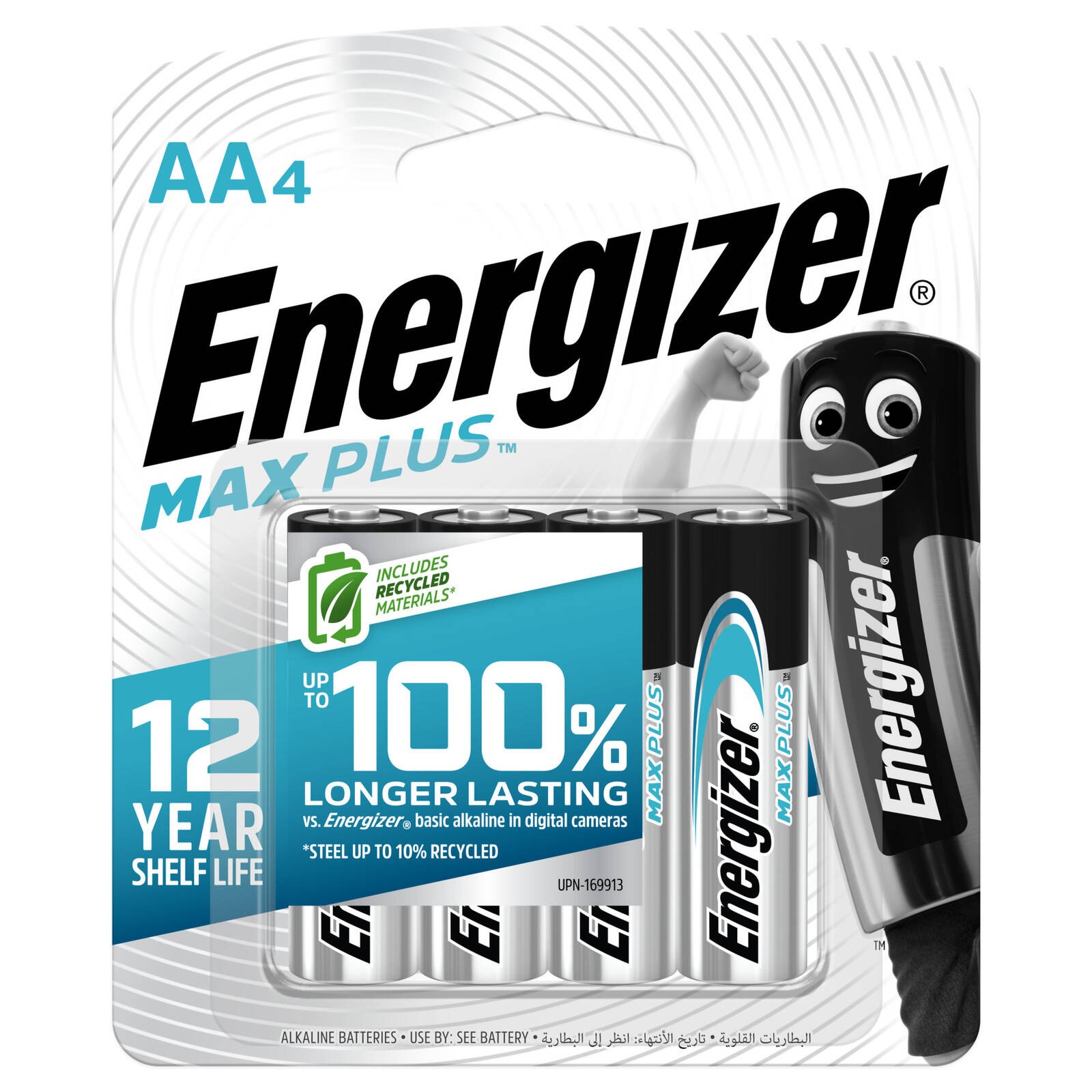 Energizer Max Plus AA Battery - 4 pieces