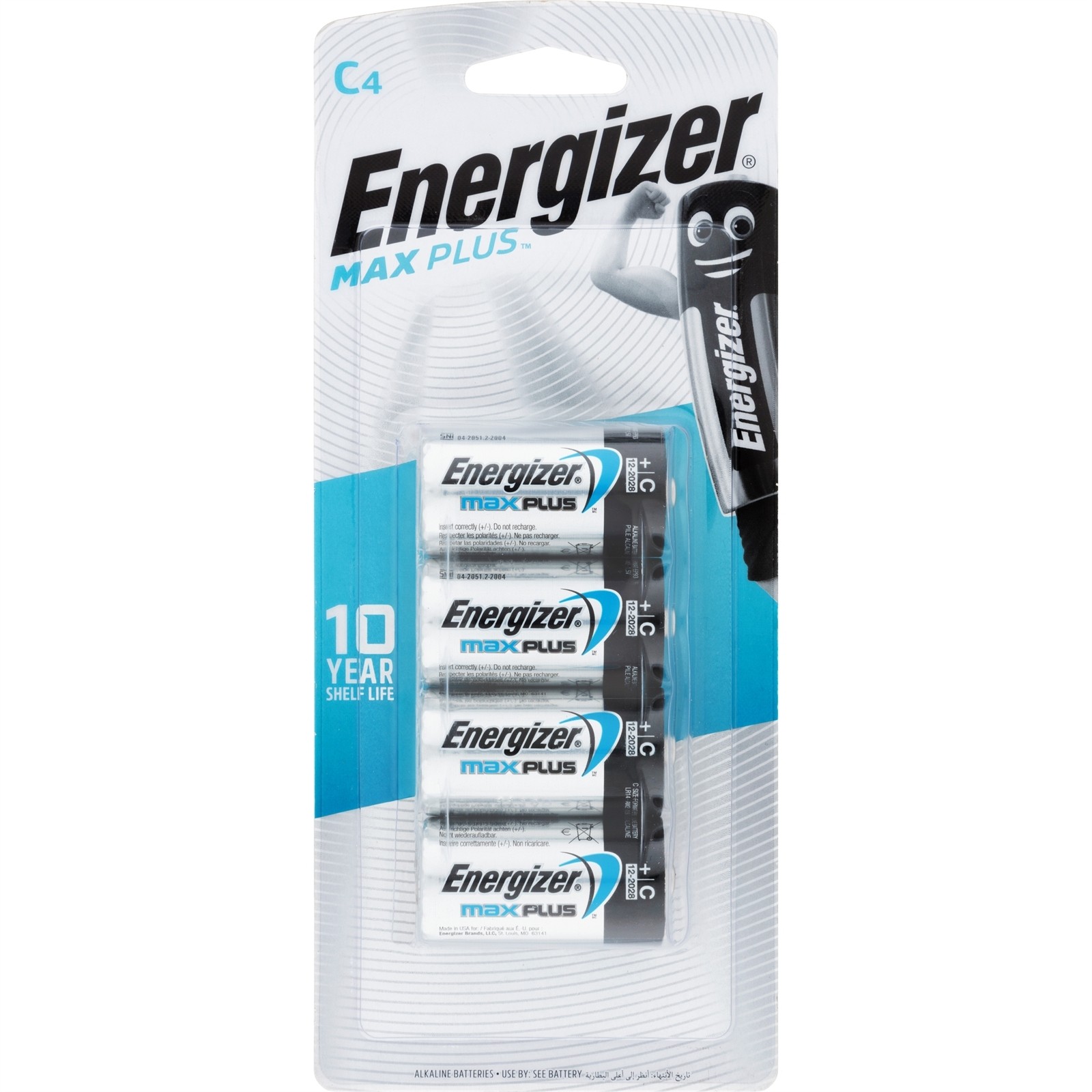 Energizer Max Plus C - 4 pieces