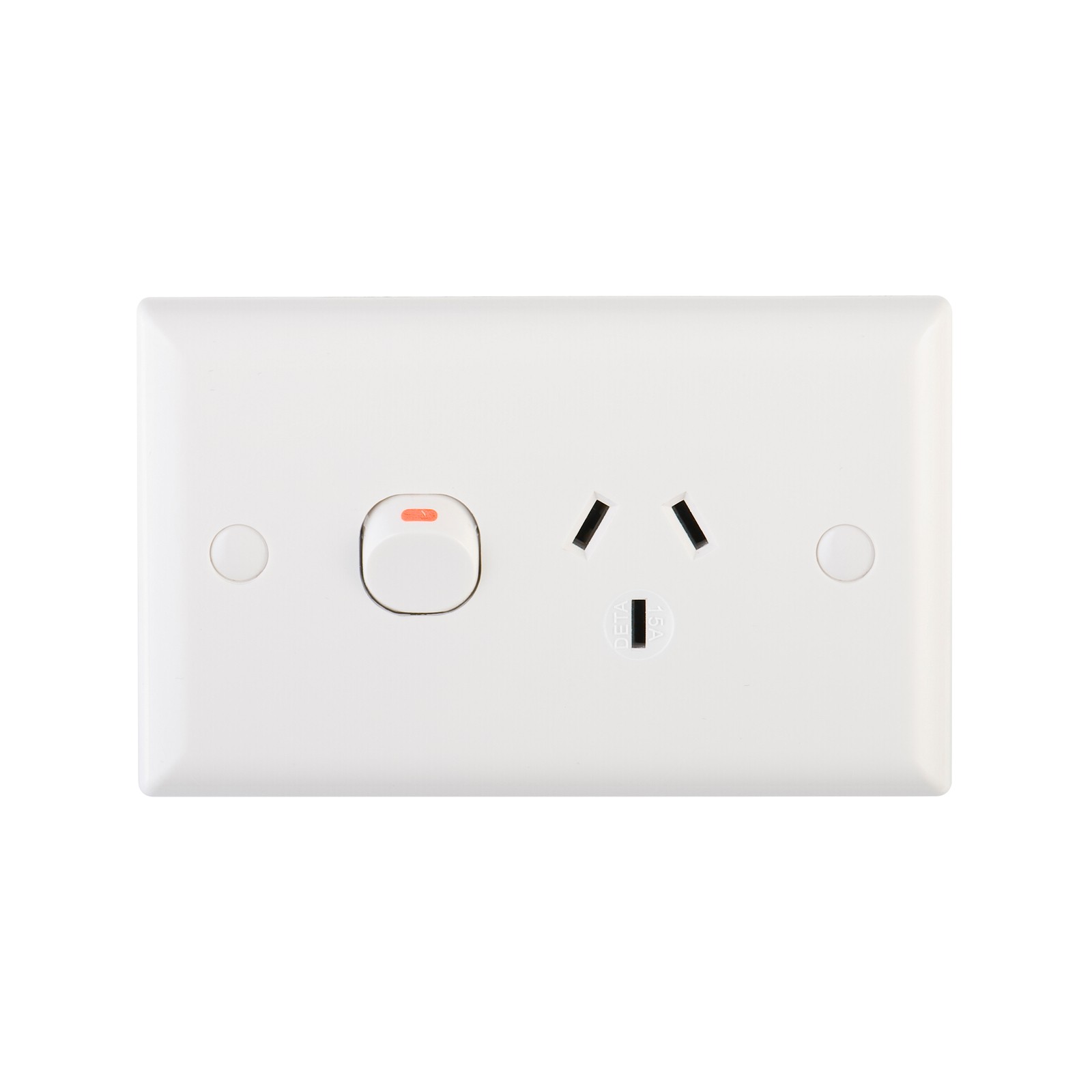 DETA 15Amp Solid Plate Single Power Point