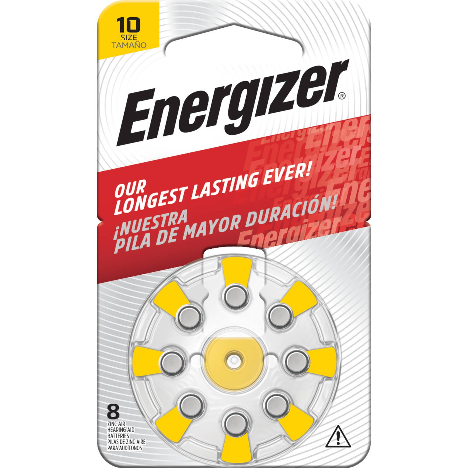 Energizer Hearing Aid Batteries AZ10 - 8 pieces