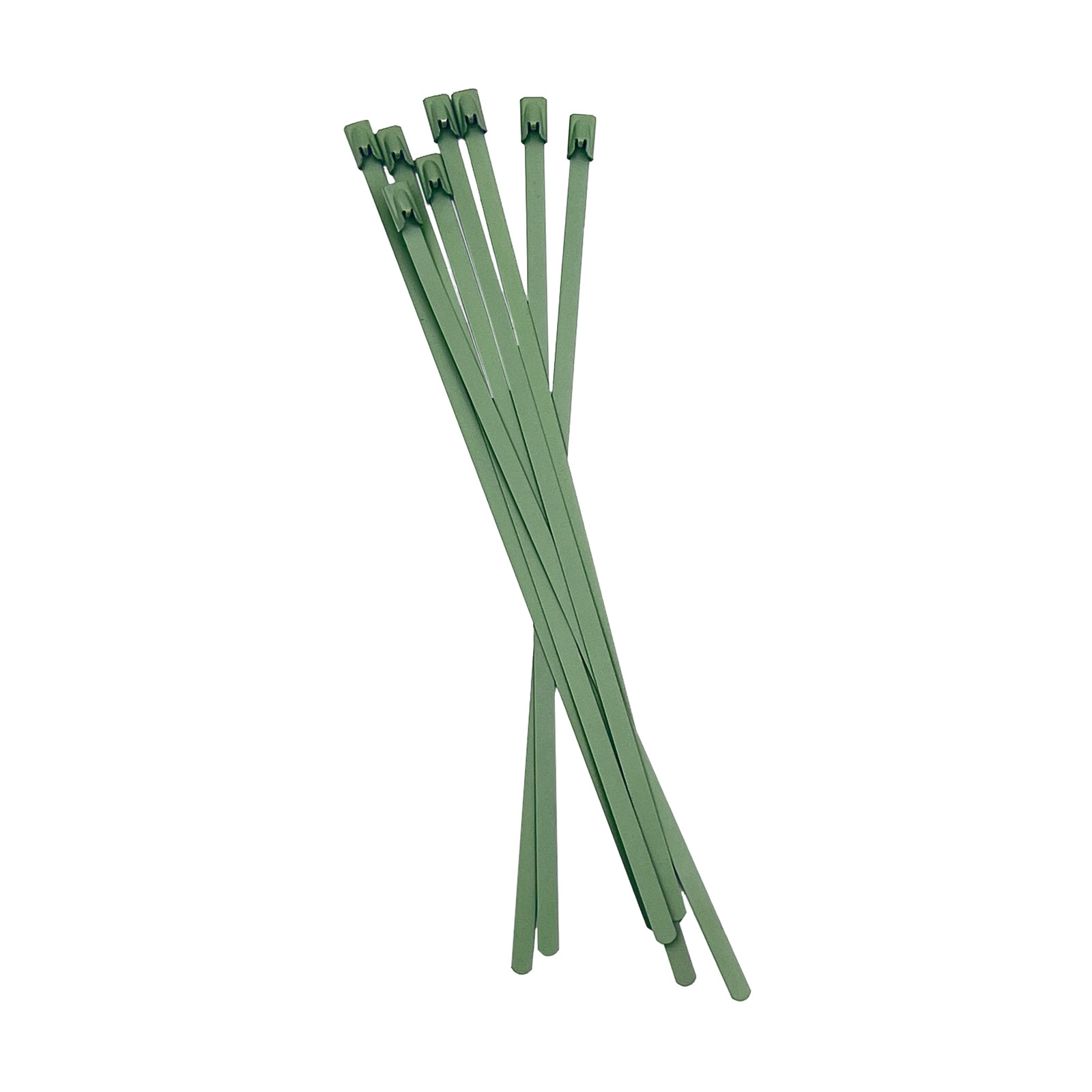 Stainless Steel Cable Ties 200MM X 4.6MM 10Pk. OLIVE Car Wiring Adapter