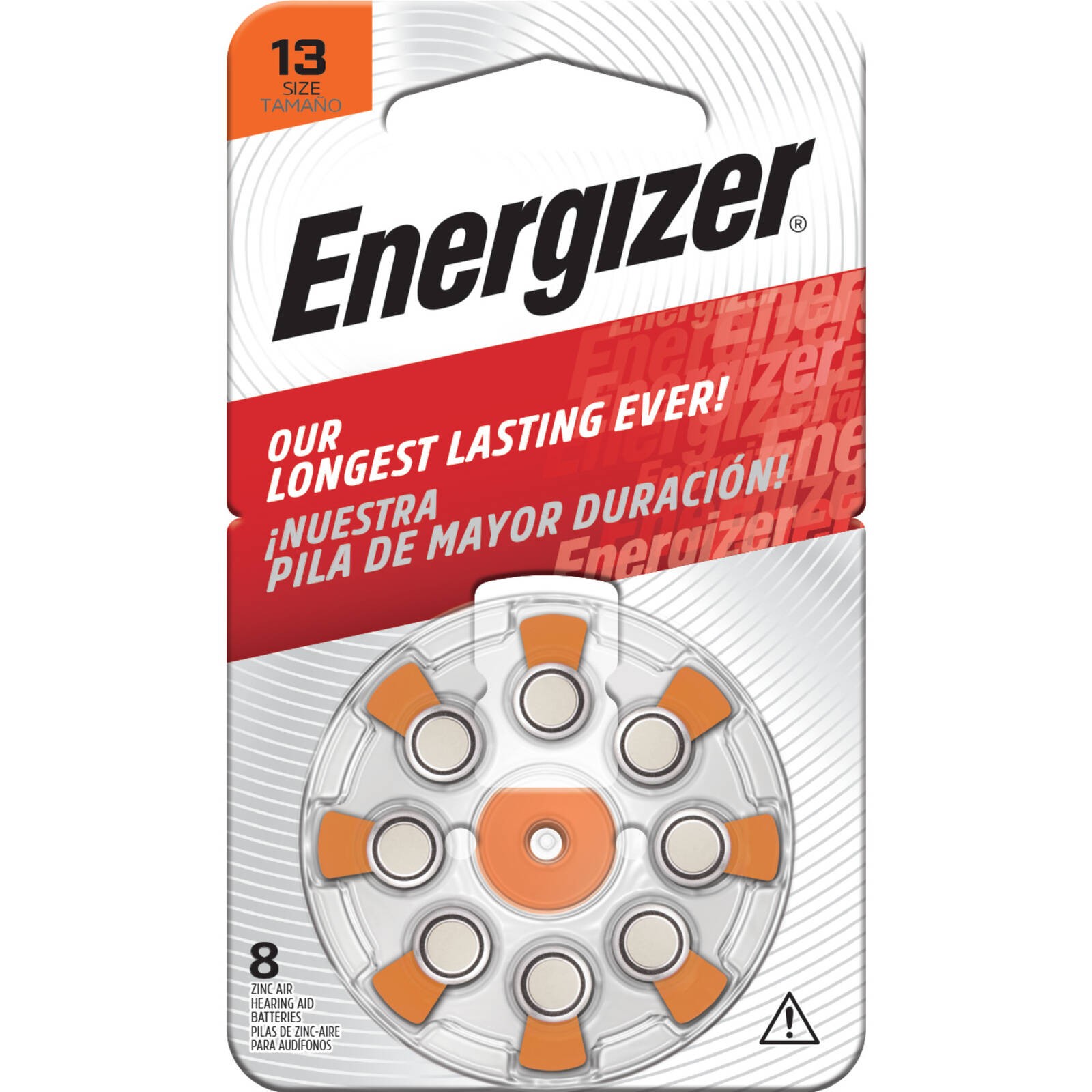 Energizer Hearing Aid Batteries AZ13 - 8 pieces