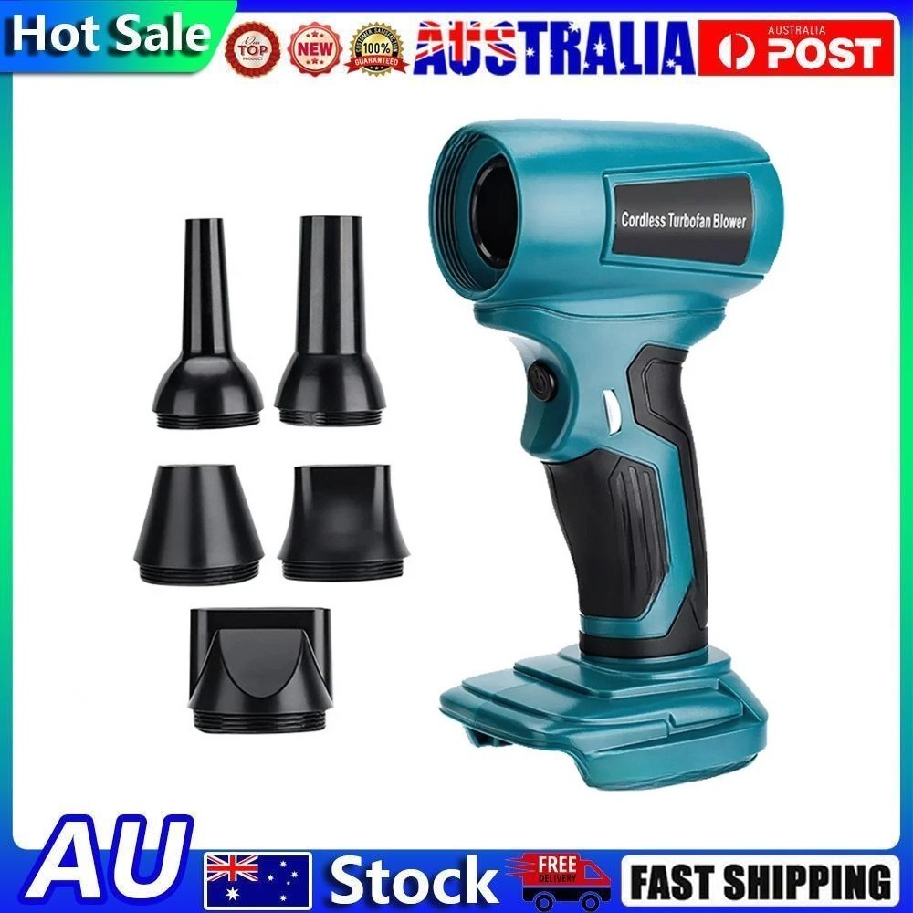 130000RPM Turbo Jet Dry Blower Fan For Makita 18V Battery Cordless Blue
