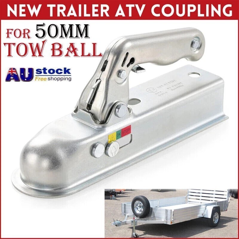 Trailer ATV Coupling Approved For 50mm Tow Ball Pressed Quad Bike AU