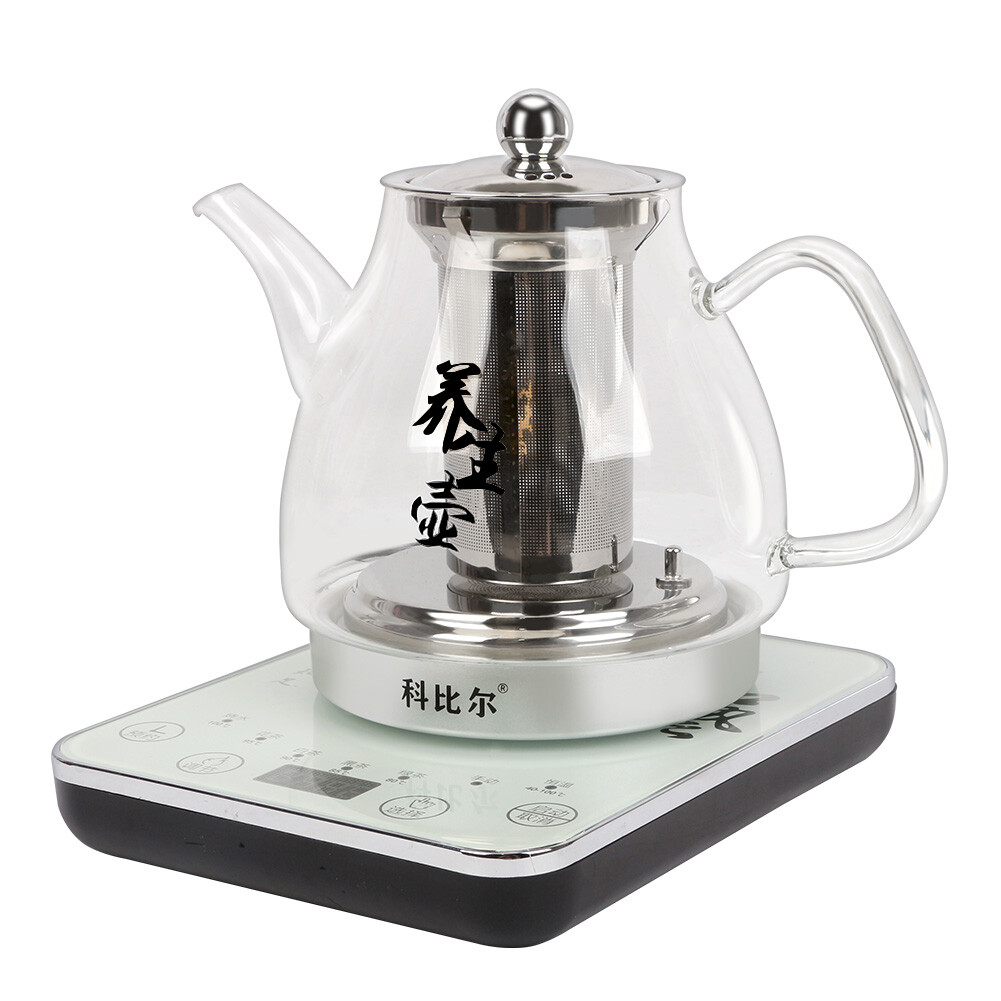 Electric 800W 1.2L Digital Glass Kettle with Tea Infuser Warmer Clear