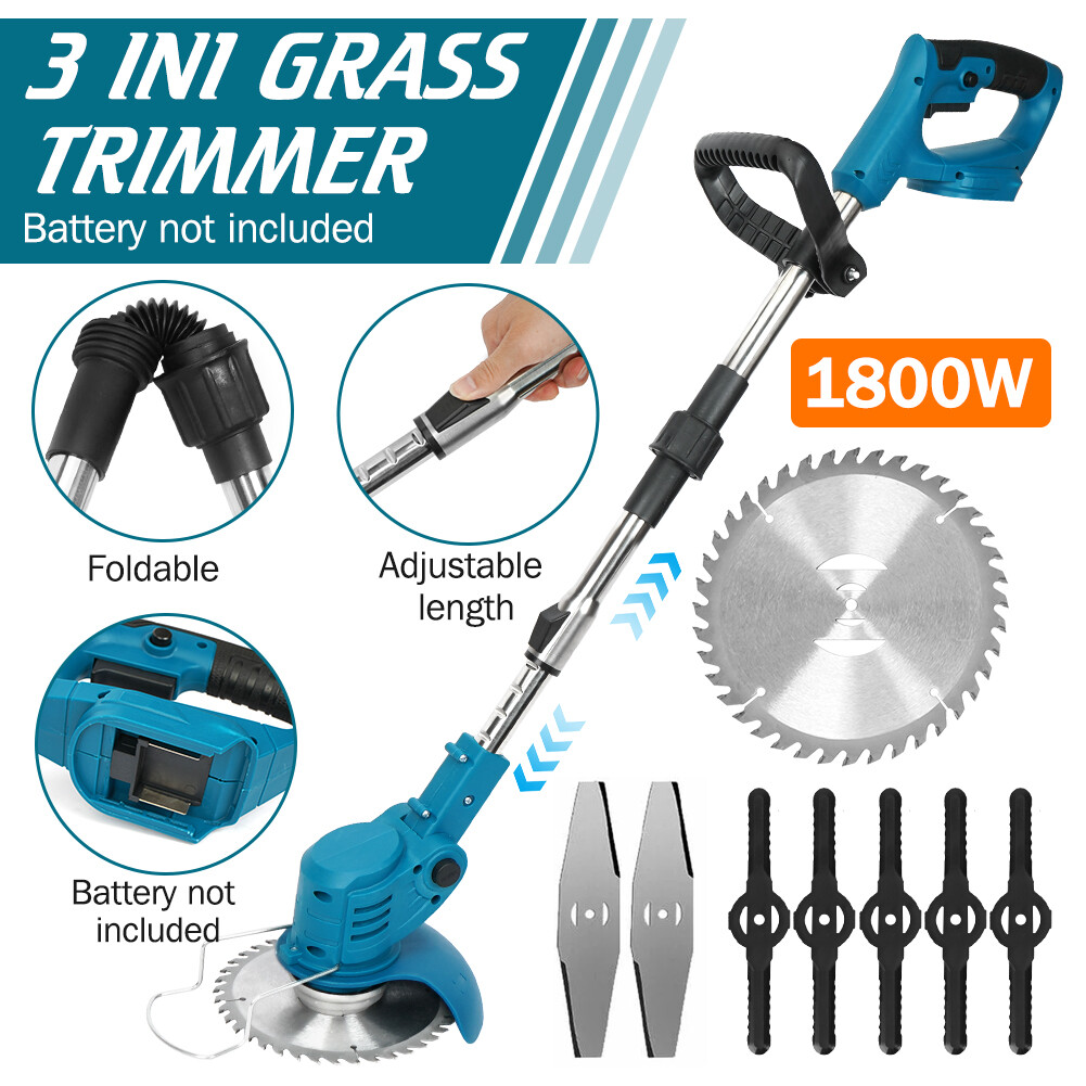 Cordless 3&apos &apos Lawn Grass Handheld String Trimmer For Makita 18V Battery