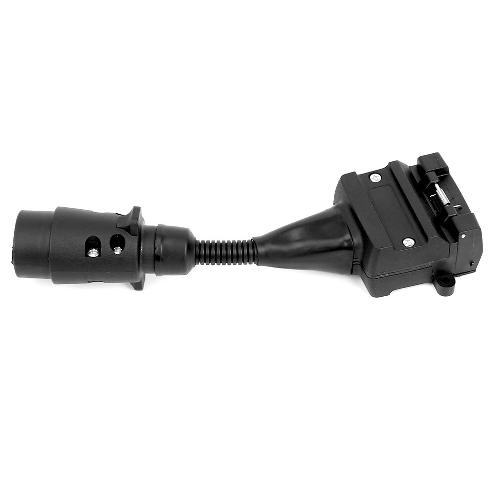 Car Trailer Adaptor Plug 7 Pin Round Male to 12 Pin Flat Female Caravan AU