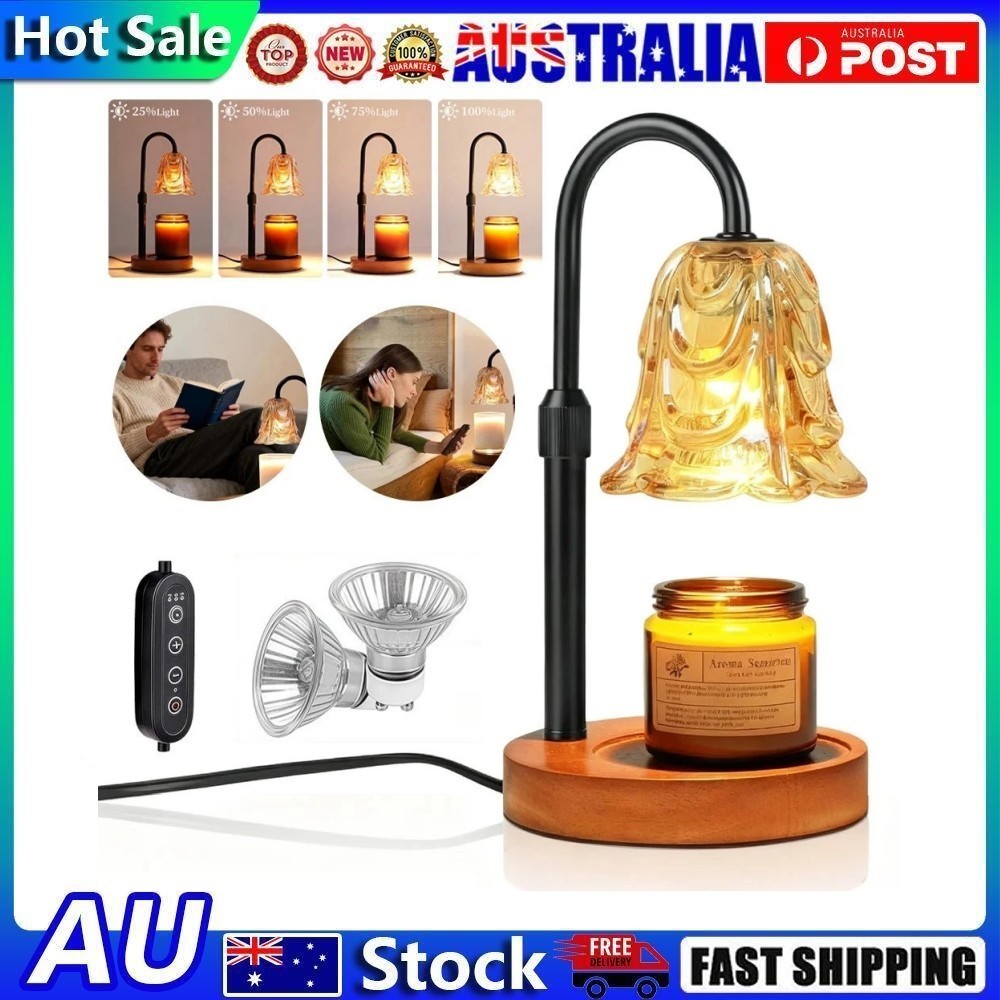 50W GU10 Dimmable Wax Melts Candle Warmer Lamp Adjustable Height Tabletop