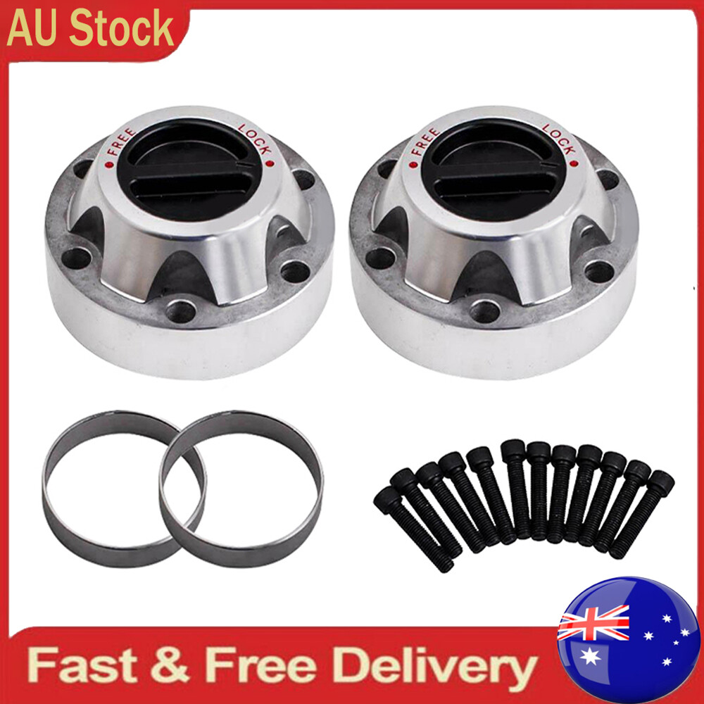 2Pcs Manual Free Wheeling Locking Hubs Nissan Patrol GU GQ Ford Maverick AU