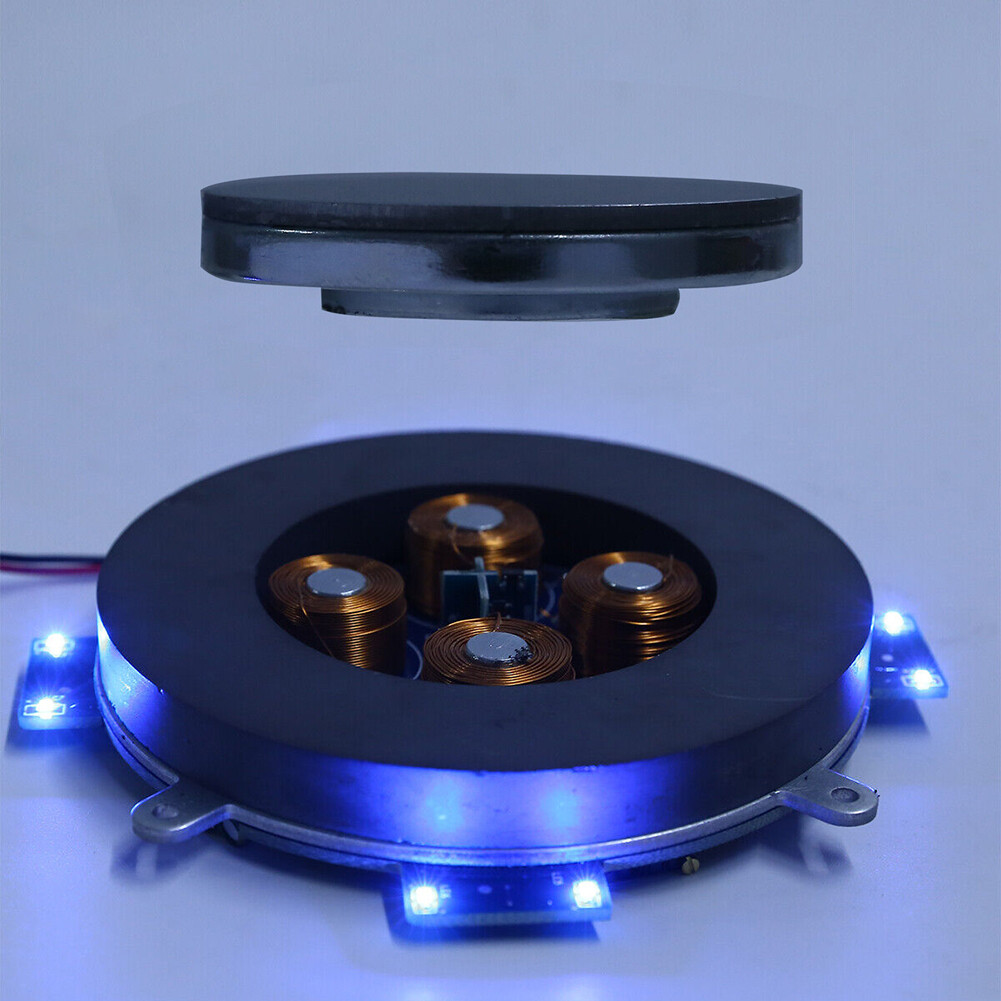 Desktop Magnetic Levitation Module Floating Rotating LED Light Cool Toy