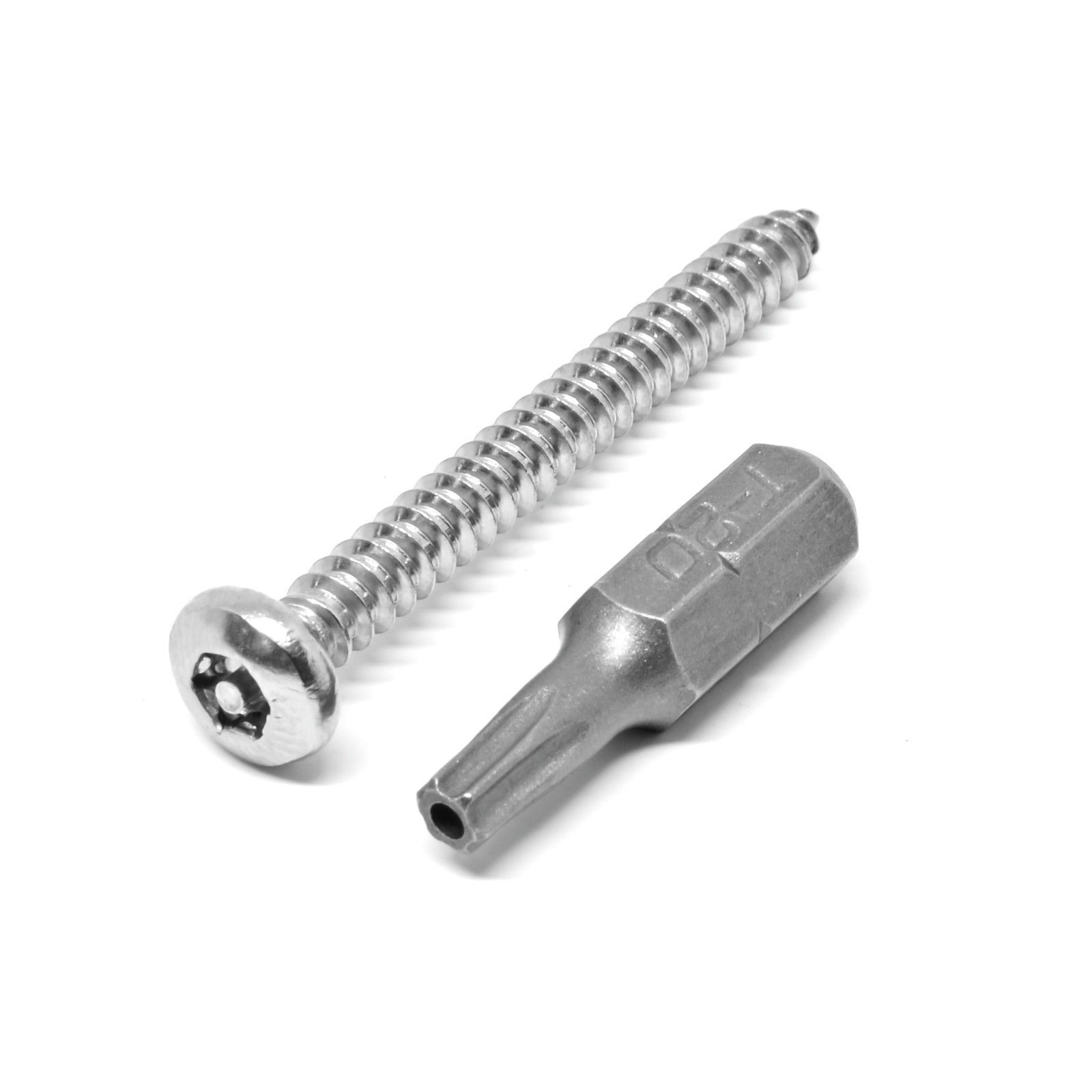 Pinnacle 10g x 40mm Stainless Steel Security Screws 2 pcs