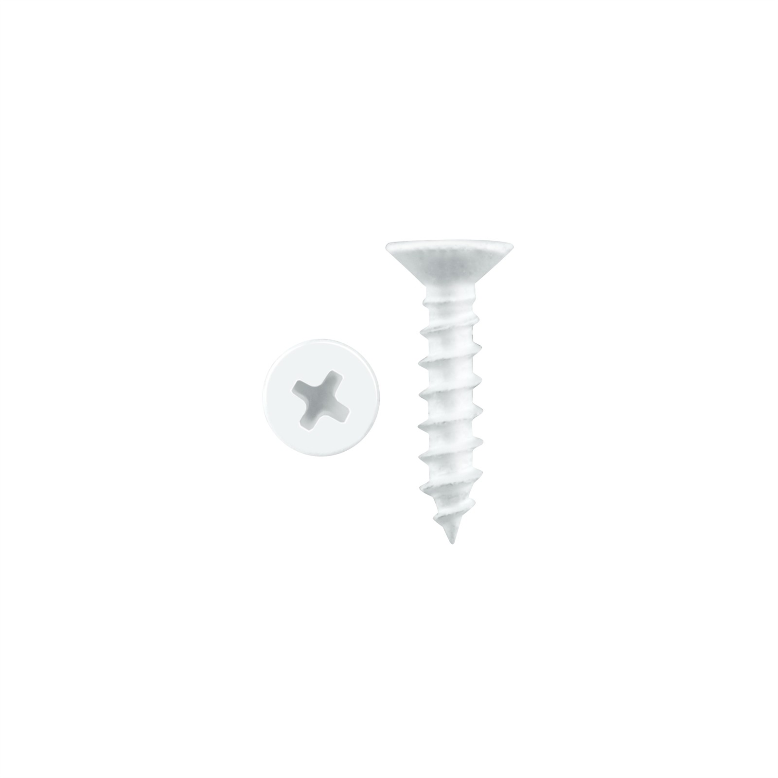 Pinnacle 3.5 x 16mm White Countersunk Timber Screw 4 pcs