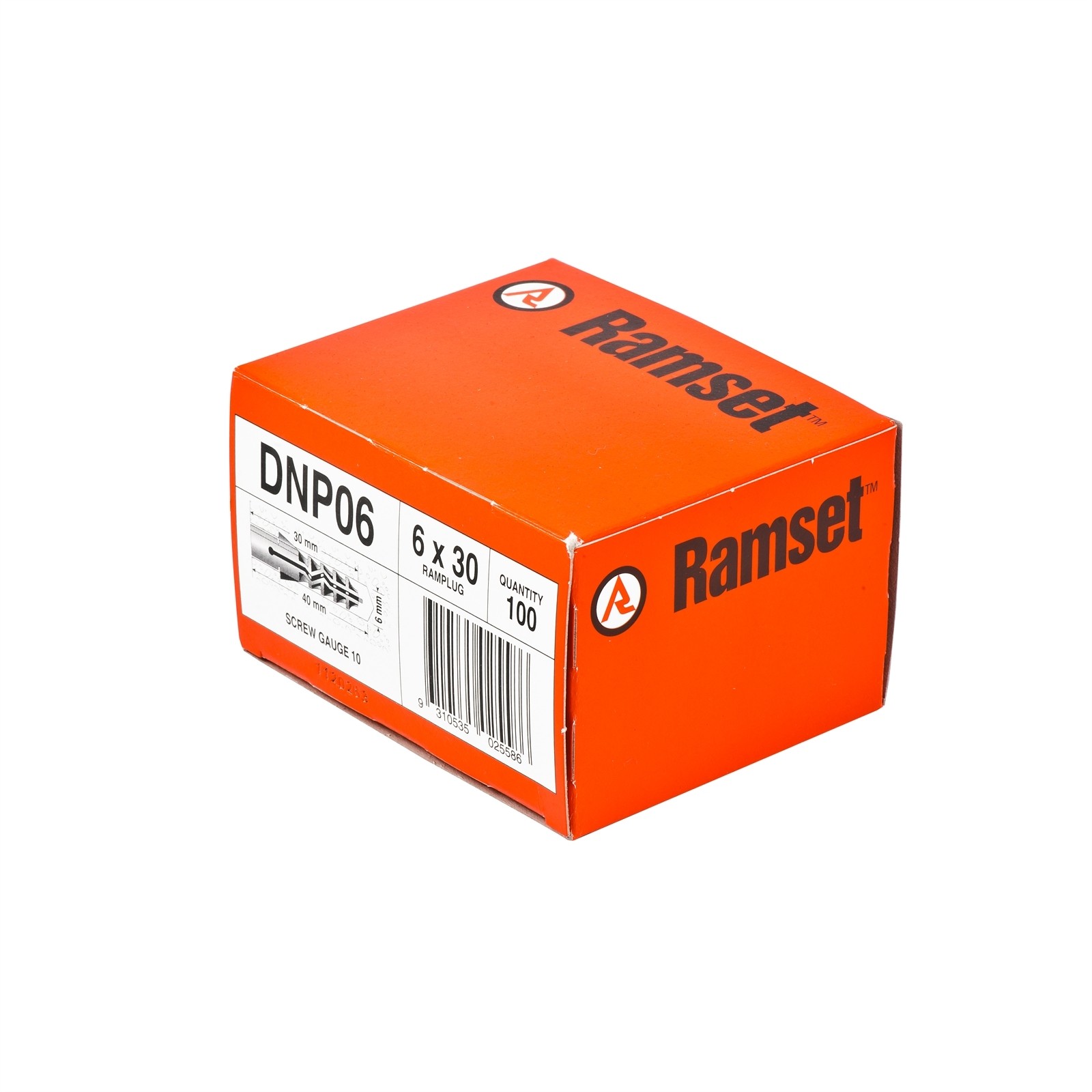Ramset 6 x 30mm RamPlug - 100 pieces