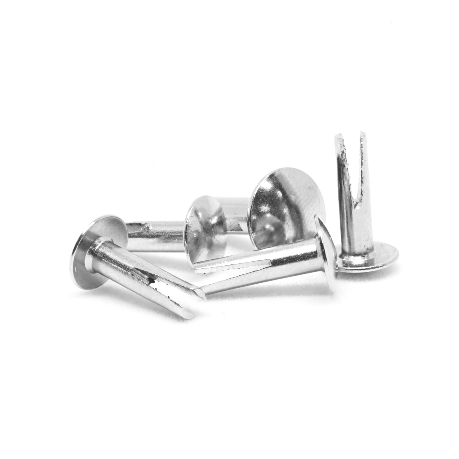 Pinnacle 12.5 x 3mm Nickel Bifurcated Rivets 2 pcs