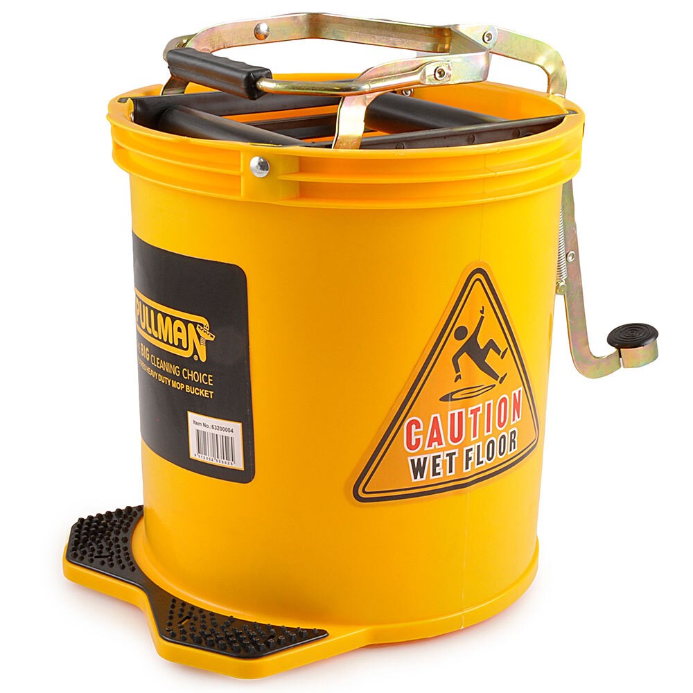 Pullman 16L Mop Bucket Replacement Heavy Duty/Lightweight Plastic Yellow
