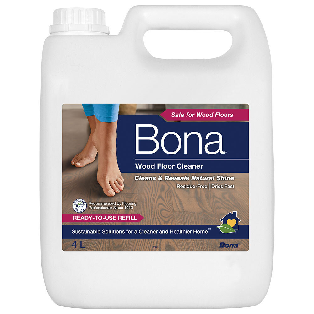 Bona 4L Wood Floor Cleaner/Maintenance Liquid Timber/Wooden Surface Cleaning