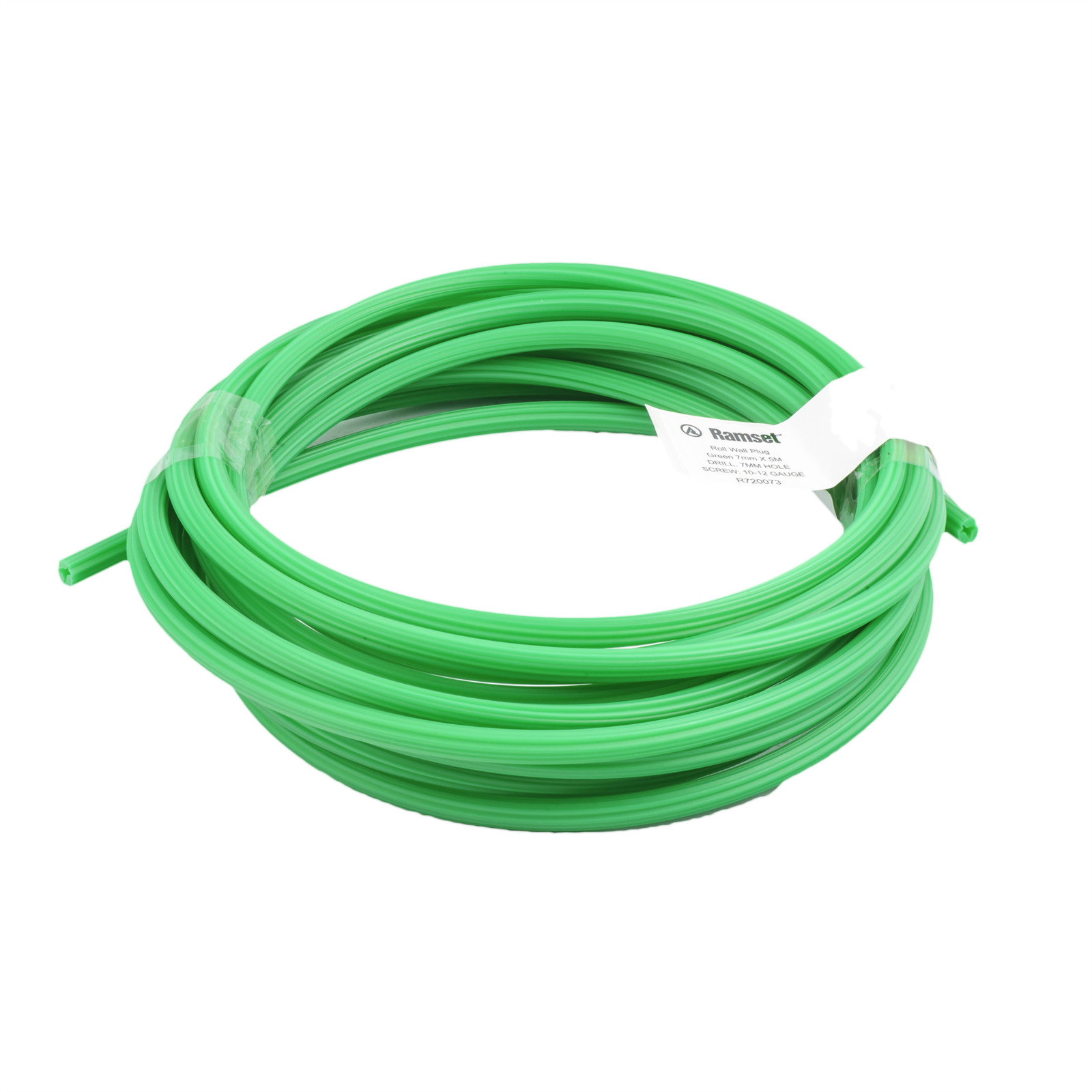 Ramset 7mm x 5m Green Wall Plug Roll