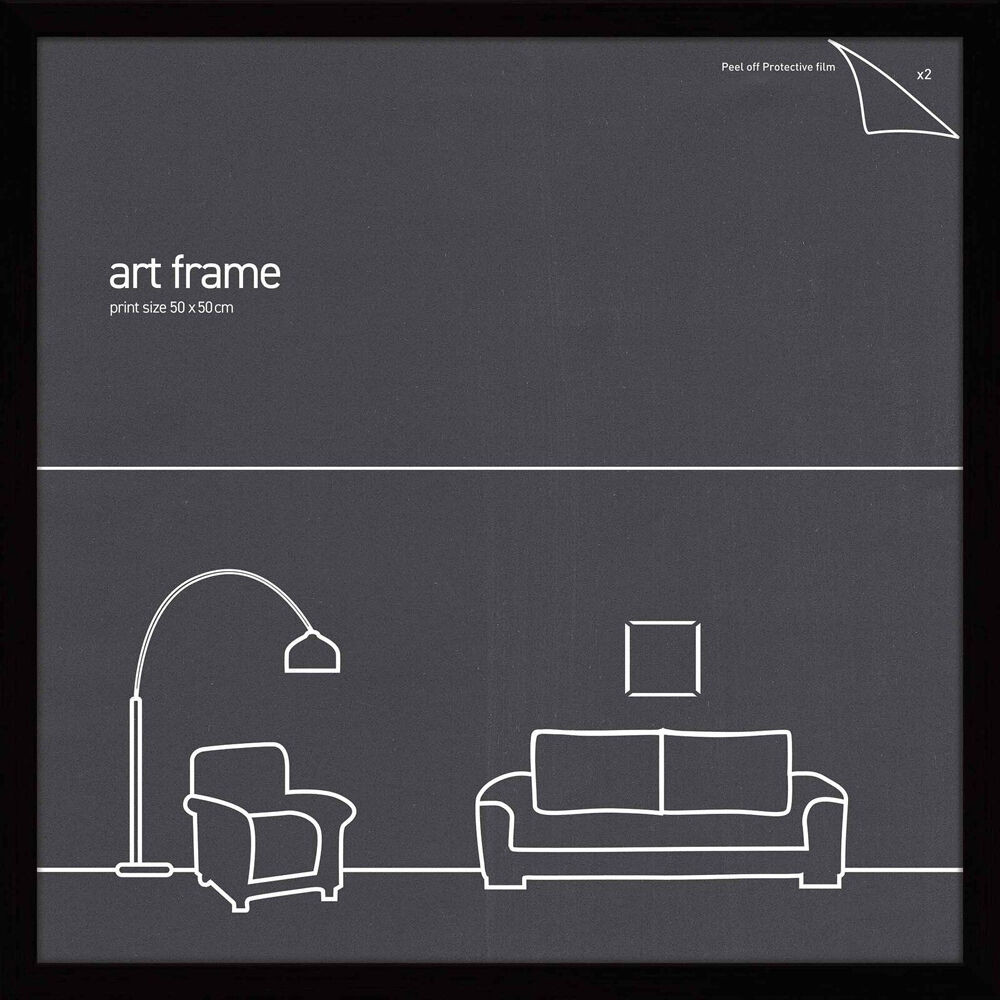 Impact Merch Classic Photo Picture Frame 50x50cm Print Holder Black FNB-500500B