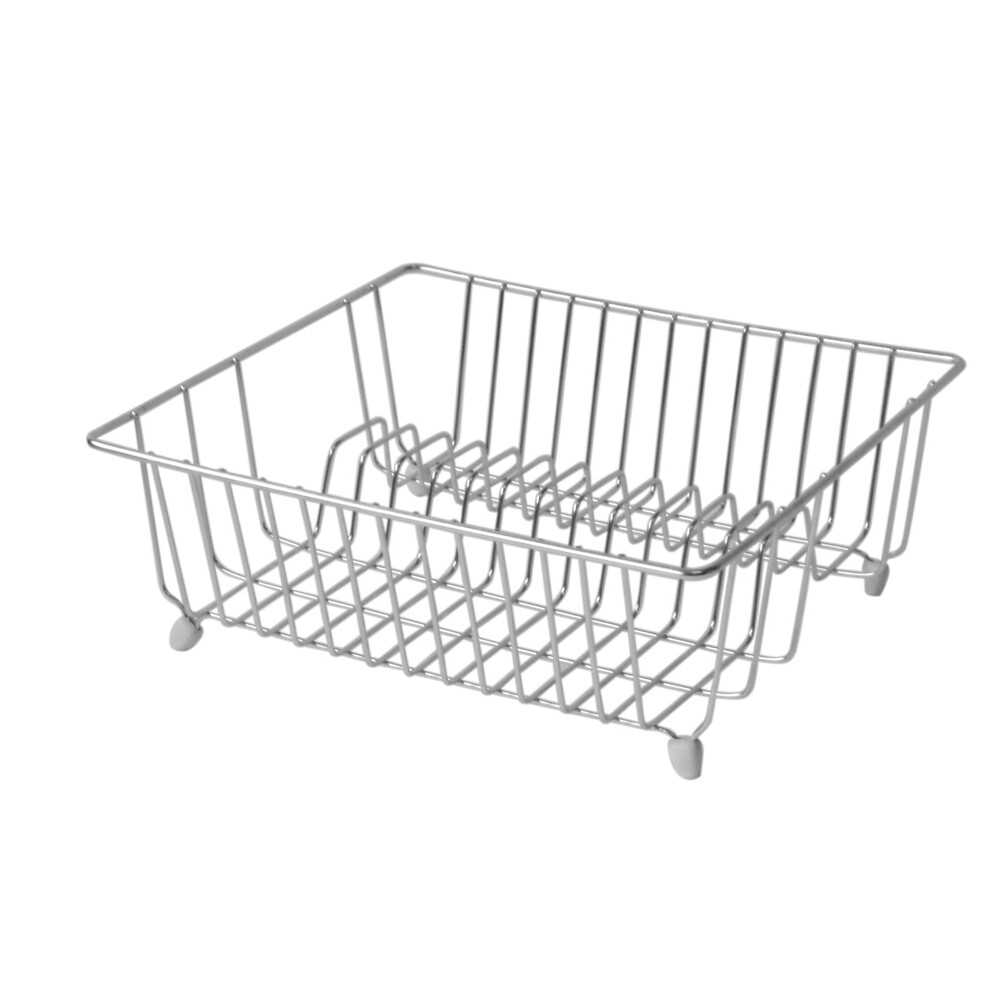 Homeleisure 3044100 Stainless Steel Dish Drainer Plate Drying Rack Silver