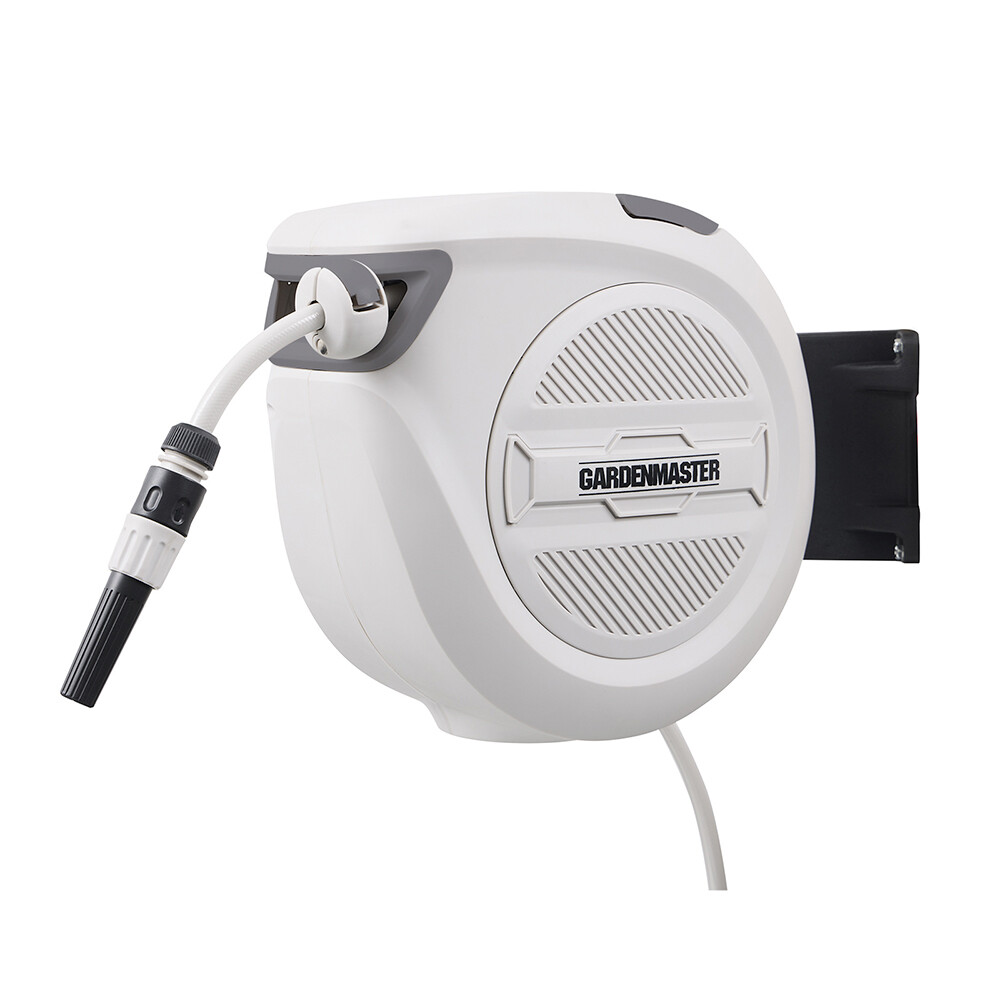 Gardenmaster 20M Retractable Wall Mounted Water Hose Swivel Automatic Rewind