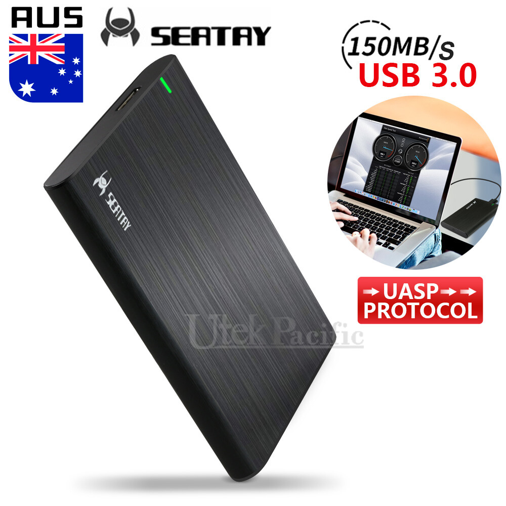 Slim Aluminum 2.5 in SATA USB 3.0 External HDD SSD Drive Enclosure Case