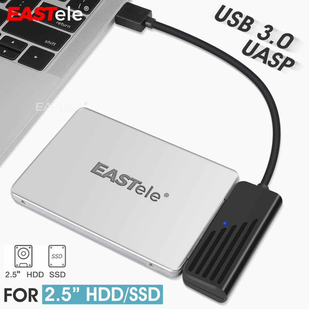 EASTele USB 3.0 to SATA 22Pin 2.5Inch Hard Disk SSD Adapter Cable