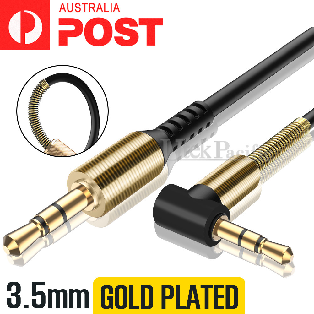 3.5mm AUX Male to Male Stereo Audio Cable 1M Black Universal PC MP3 CAR