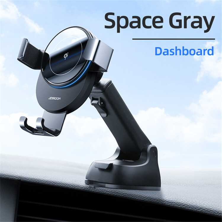 Joyroom Car Phone Holder Wireless Charger 15W Qi Dashboard Gravity Bracket