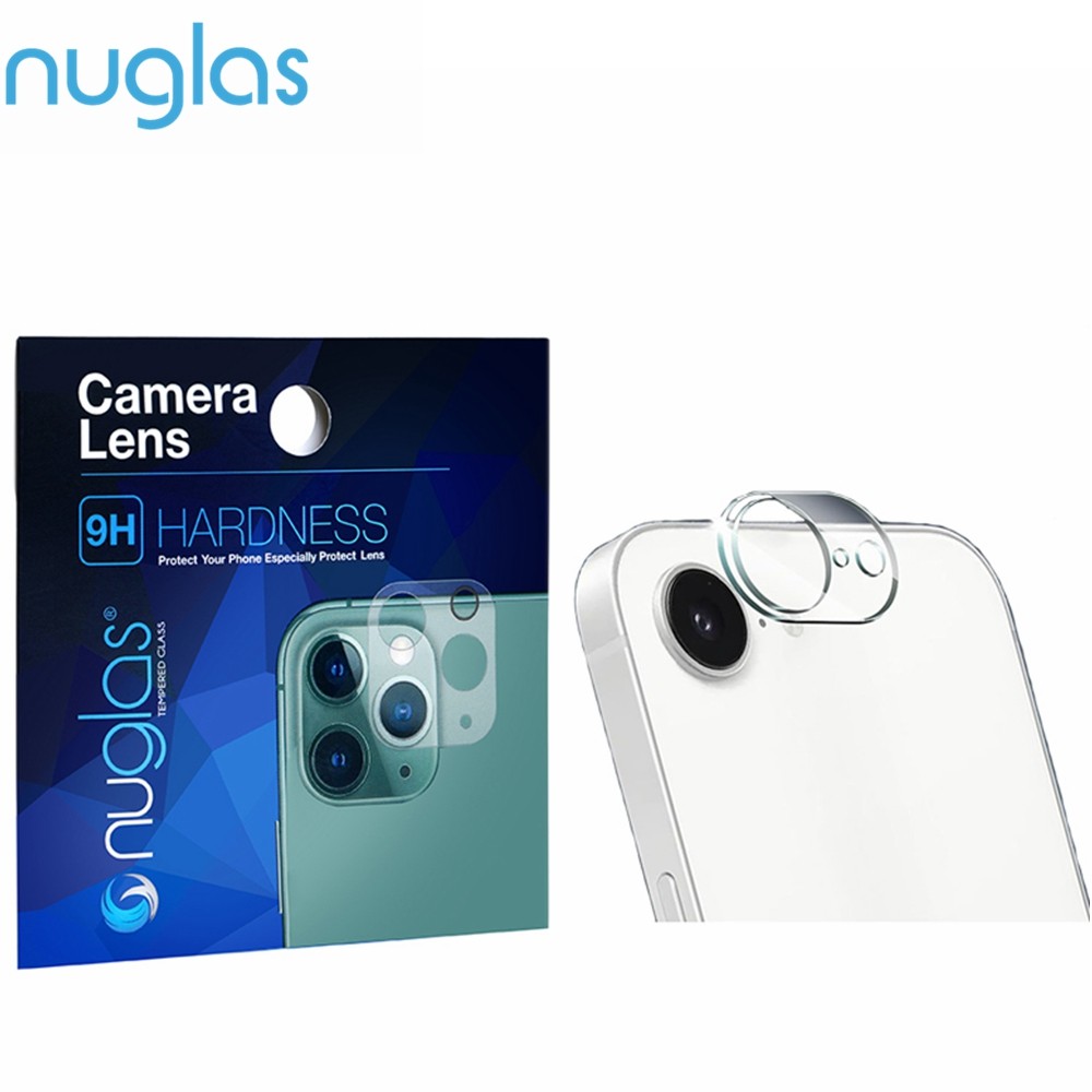 Nuglas Camera Lens Temperate Glass Screen Protector For iPhone 16e 1 Pack