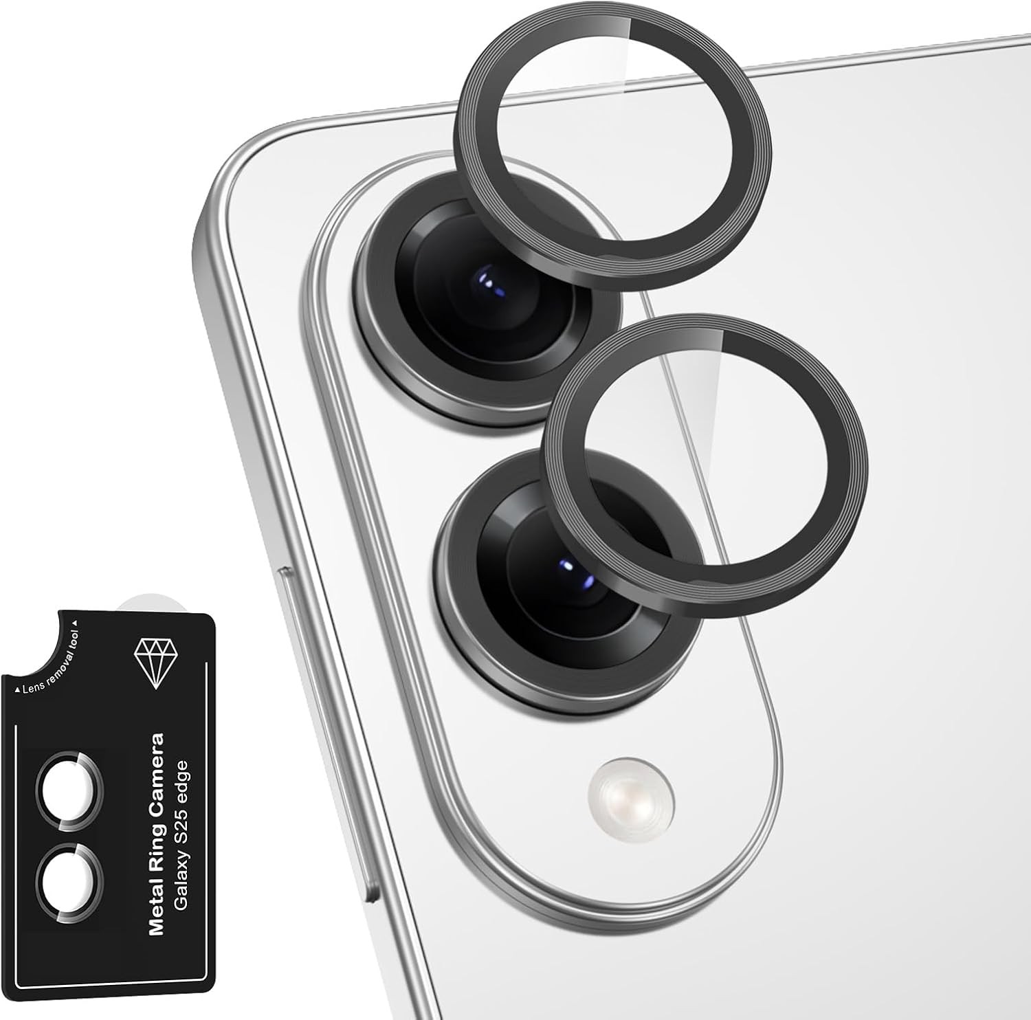 Nuglas Camera Lens Temperate Glass Screen Protector For Galaxy S25 Edge 1 Pack