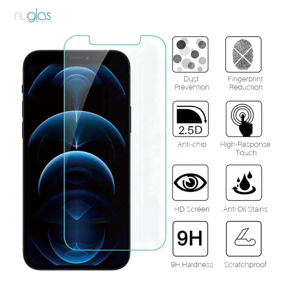 Nuglas Screen Protector Anti Blue UV Tempered Glass For IPhone 13 Pro Max