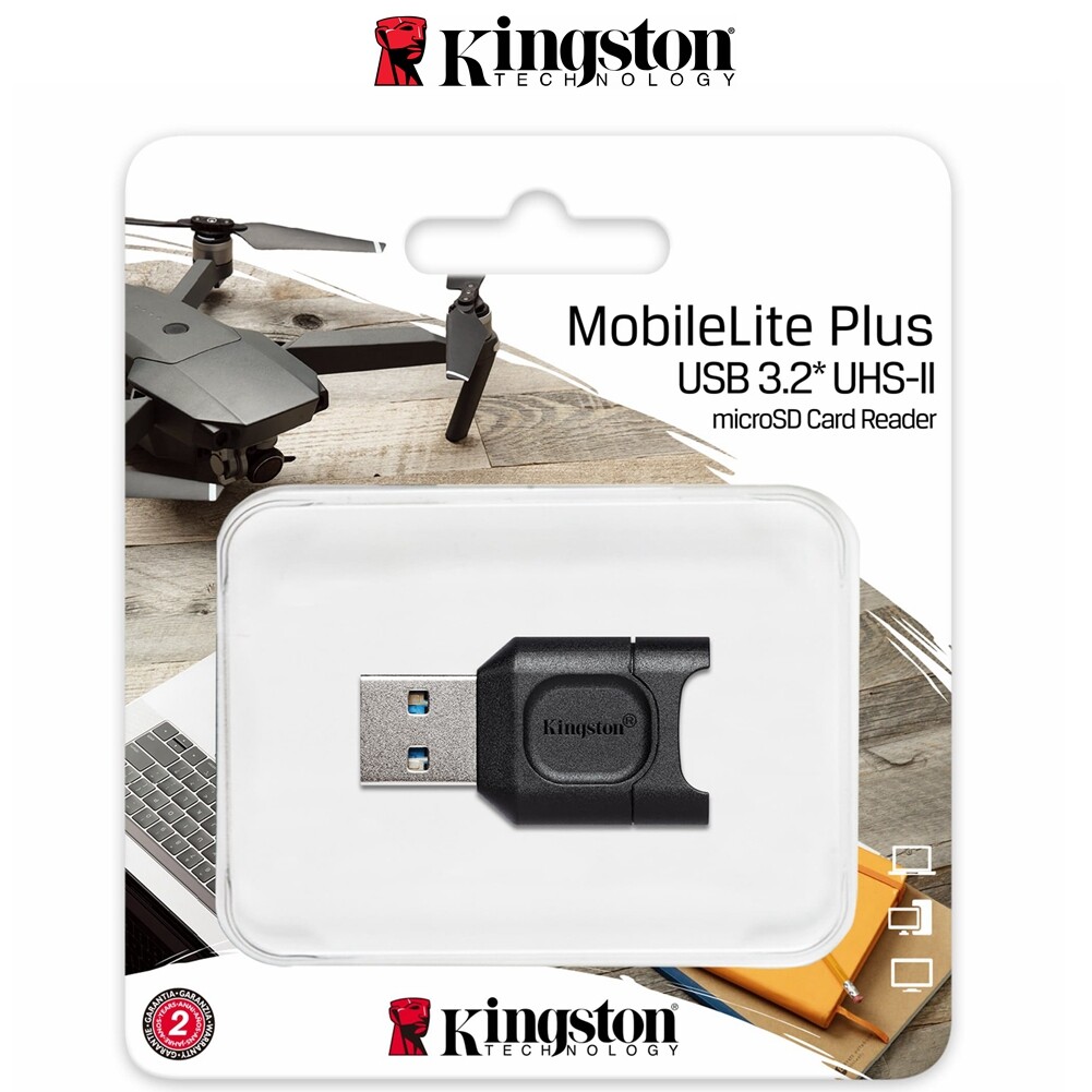 Kingston MobileLite Plus Micro SD Card Reader USB 3.2 UHS-II MLPM