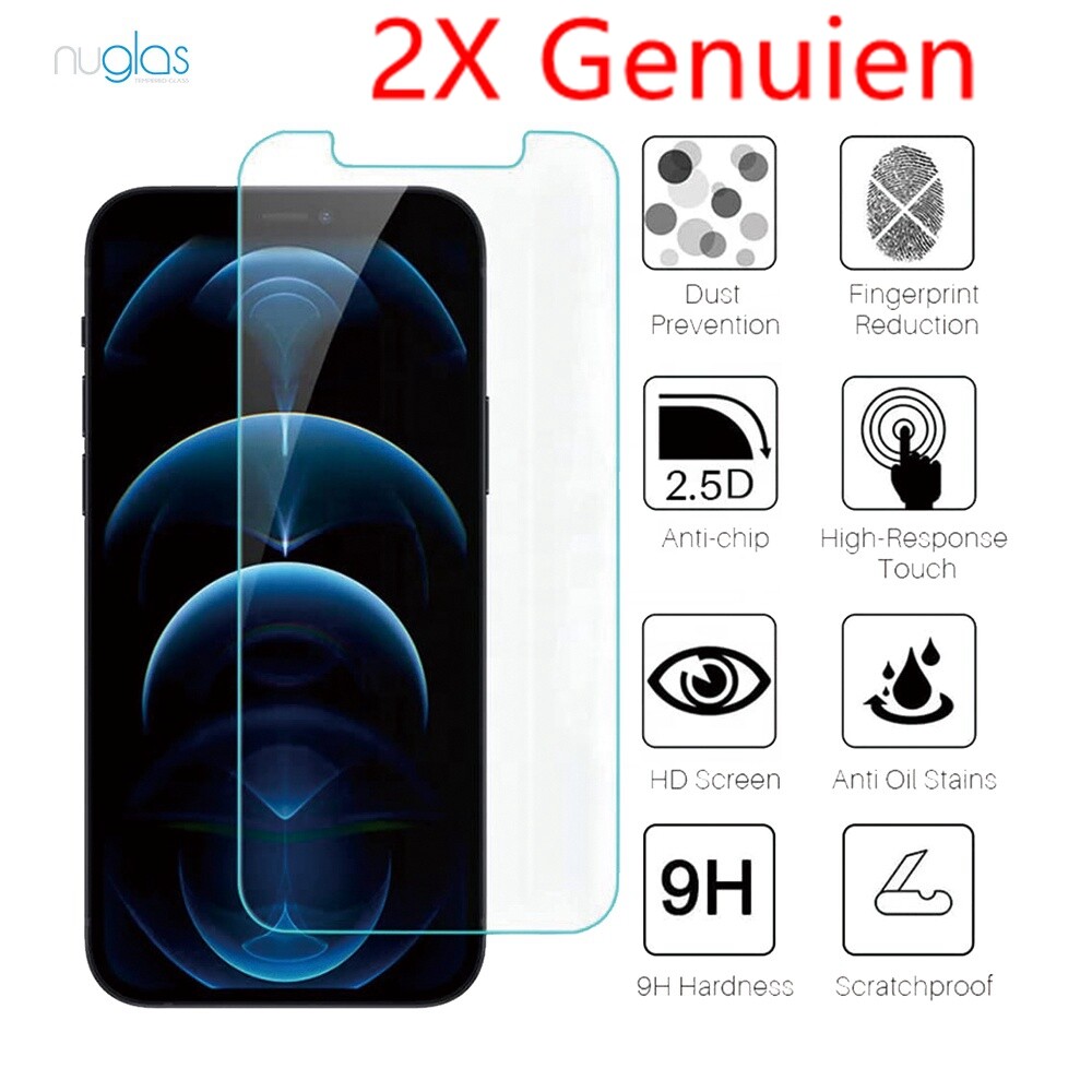 2x Nuglas Screen Protector Anti Blue Tempered Glass For iPhone 13 Pro Max