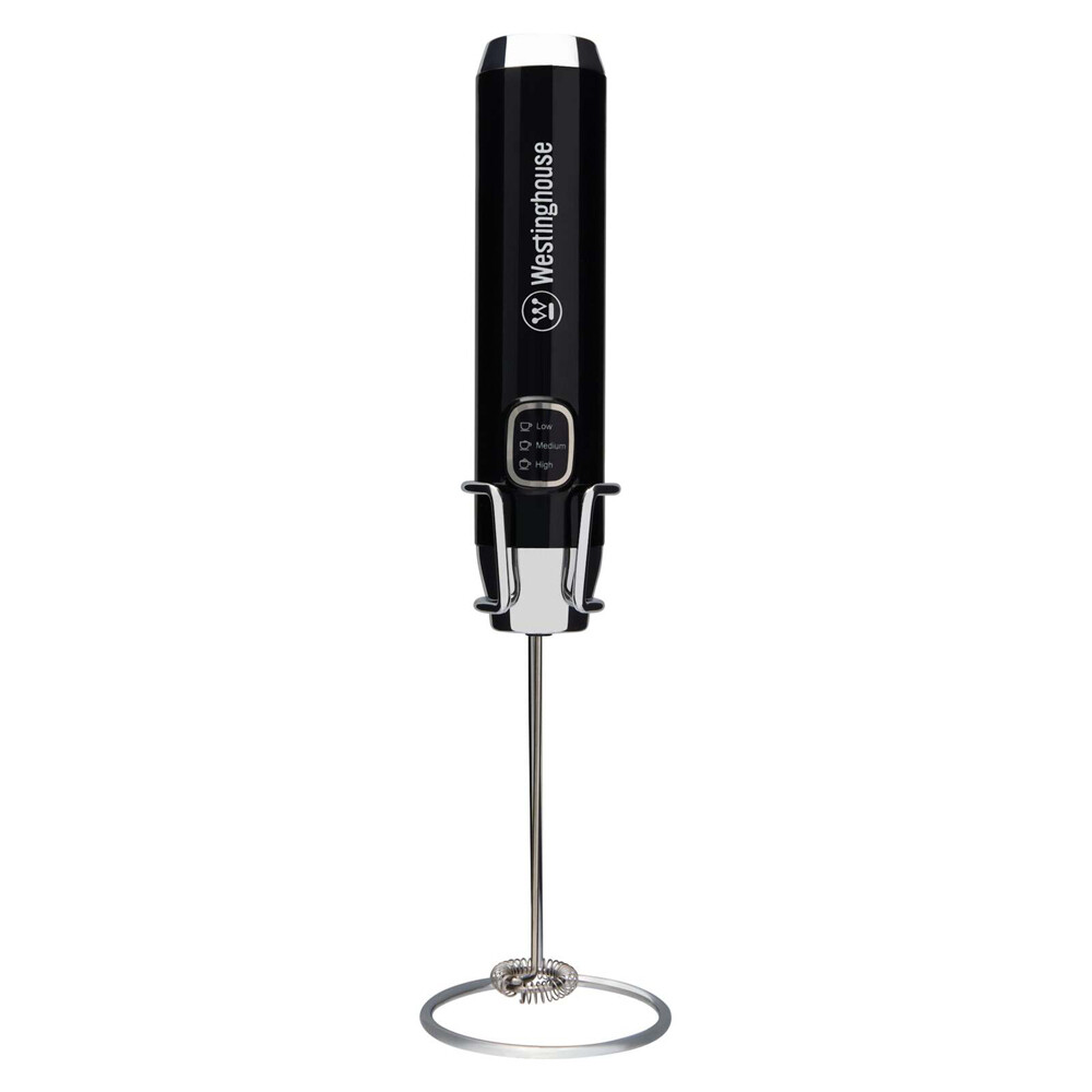 Westinghouse WHMF01K Cordless Handheld Electric Milk Frother Black Battery