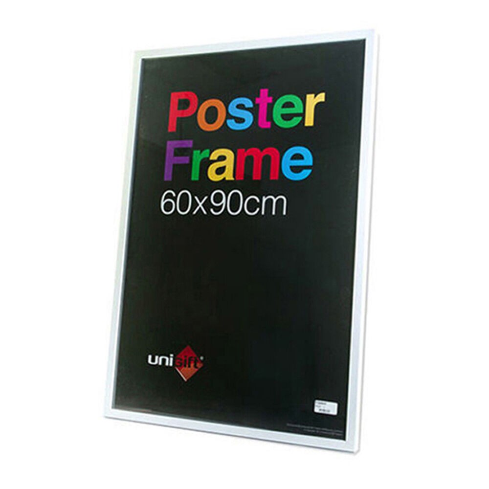 Unigift Wooden/Glass Hanging Poster Picture Photo Frame 60x90cm White MDF