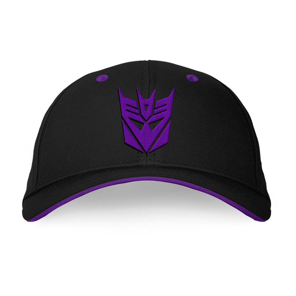 Transformers Decepticon Baseball Cap Adjustable Embroidered Black Cotton Unisex