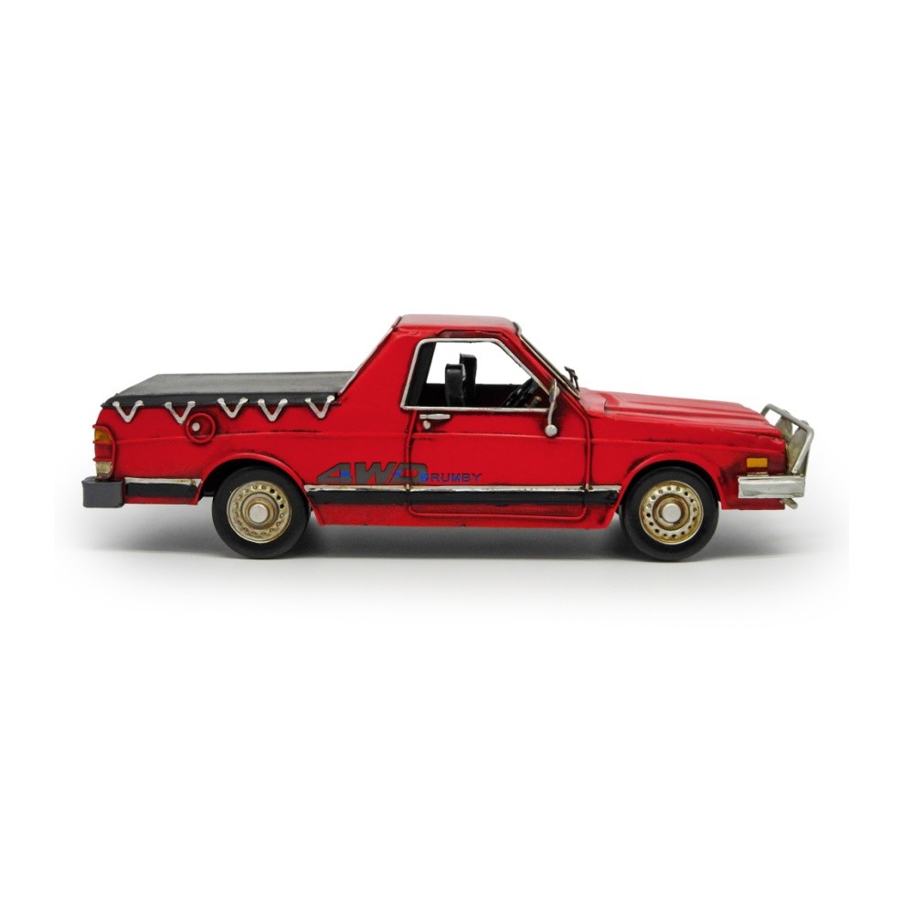 Boyle 30712 Metal Farmers Ute Ornament Red Hand-Painted 33x14x10.5cm