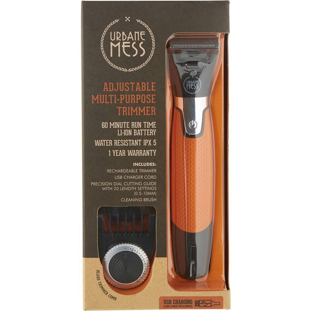 URBANE MESS MS00509 Cordless Multi-Function Body Hair Trimmer Shaver Charging
