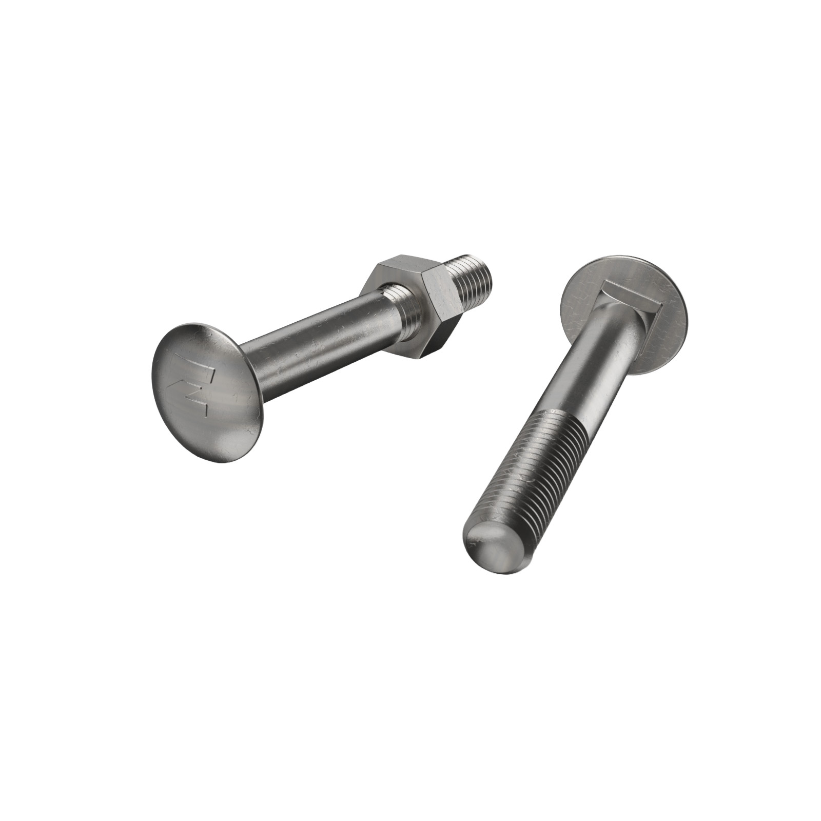 ZENITH M10 x 75mm Stainless Steel 304 Grade Cup Head Bolts And Nuts 2 pcs