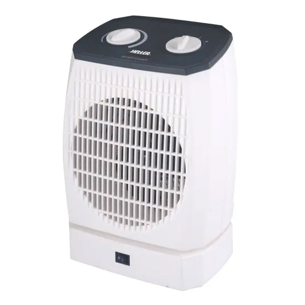 Heller HOUH2 Portable Oscillating Upright Fan Heater Electric 1000/2000W White