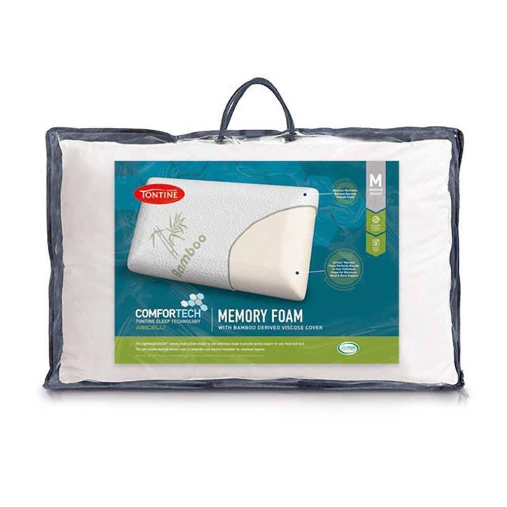 Tontine Comfortech T2868 Memory Foam Pillow 46x72cm Medium Height White