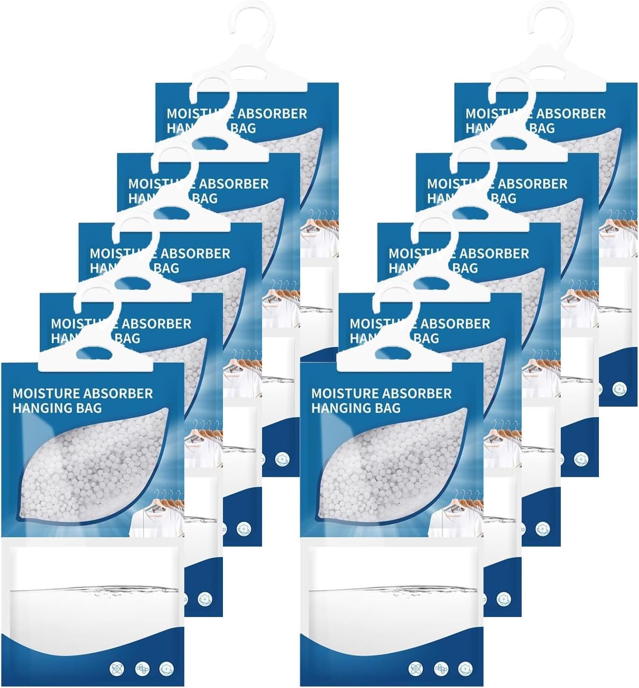 ariv hommey MOSBU230-10 Wardrobe Moisture Absorbers 230g 10 Packs
