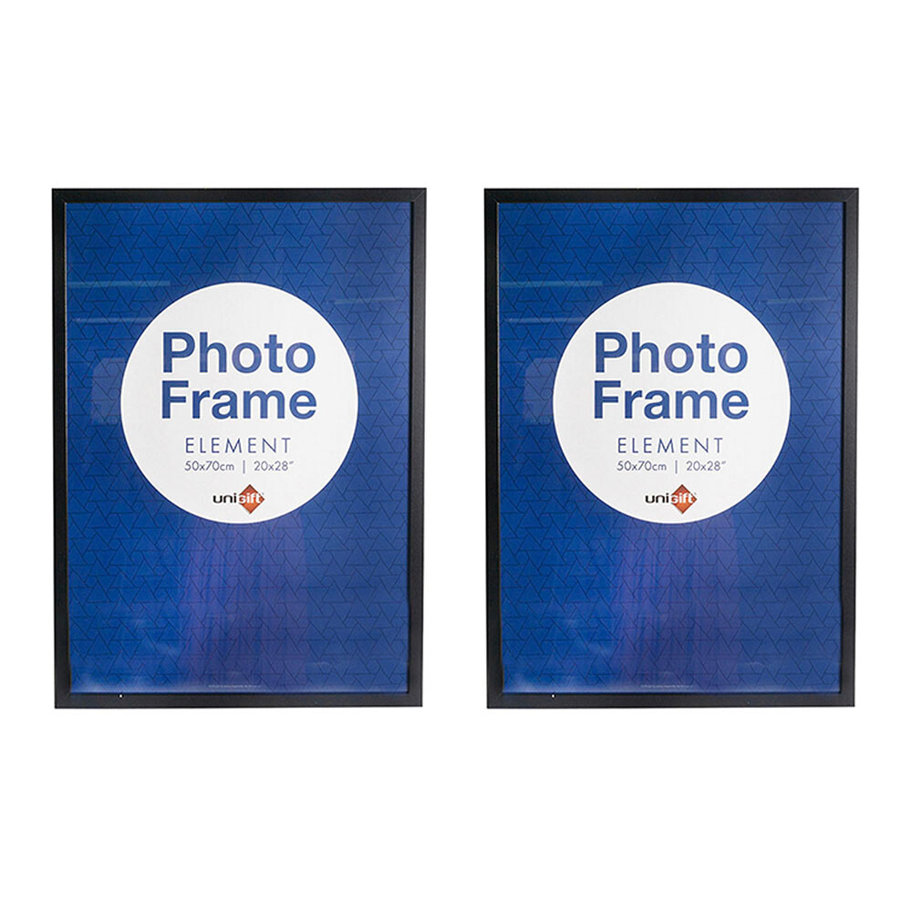 2x Unigift Element 50x70cm MDF/Glass Photo Frames Wall Mounted Vertical