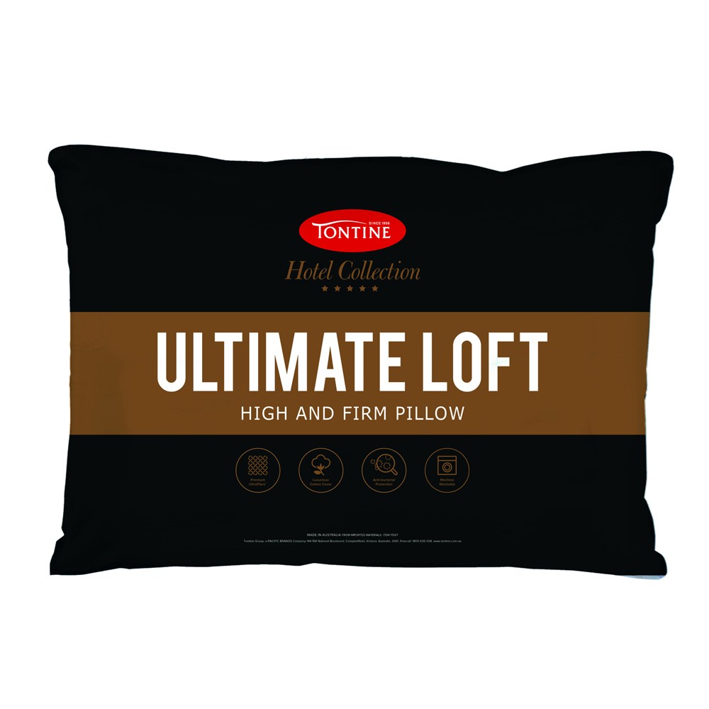 Tontine T2822 Hotel Collection Ultimate Loft Sleeping Pillow High Firm White